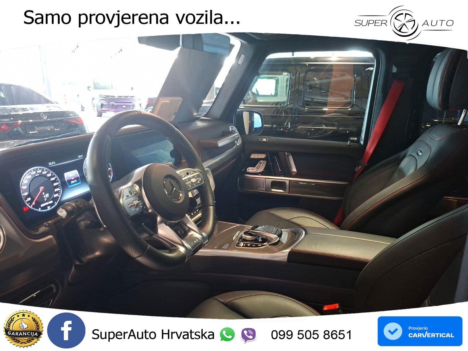 Mercedes AMG G 63 Long V8 (585 KS) 4MATIC 9G-TRONIC AMG SPEEDSHIFT PLUS ZRAČNI+ACC+GR SJED+KAM
