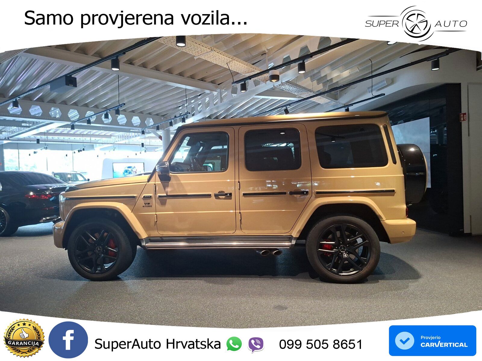 Mercedes AMG G 63 Long V8 (585 KS) 4MATIC 9G-TRONIC AMG SPEEDSHIFT PLUS ZRAČNI+ACC+GR SJED+KAM