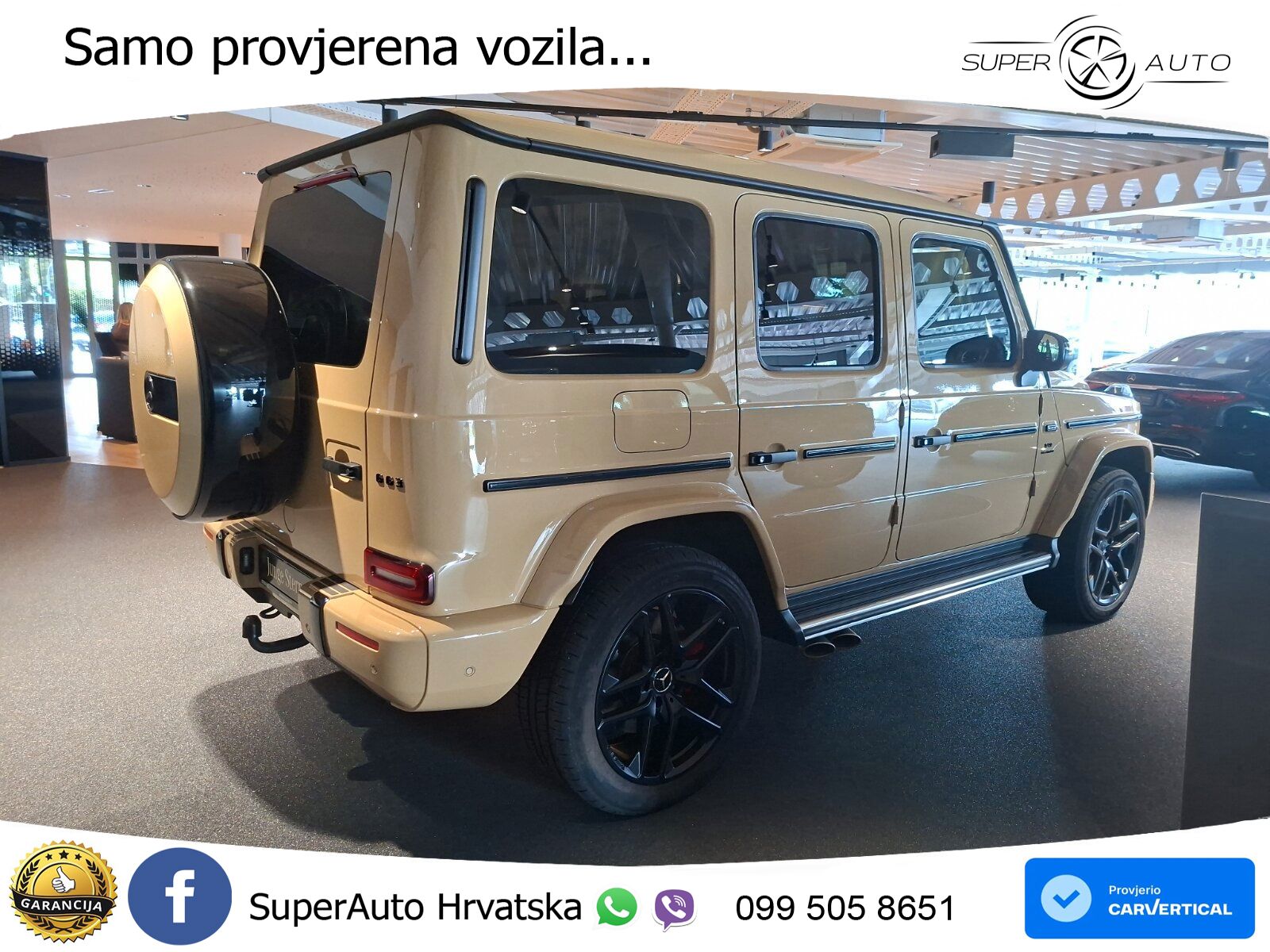 Mercedes AMG G 63 Long V8 (585 KS) 4MATIC 9G-TRONIC AMG SPEEDSHIFT PLUS ZRAČNI+ACC+GR SJED+KAM