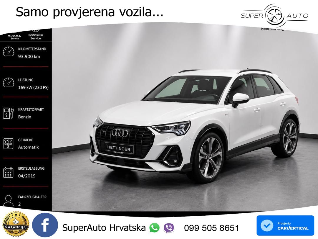 Audi Q3 45 TFSI (230 KS) quattro S tronic S line LED+GR SJED+ACC
