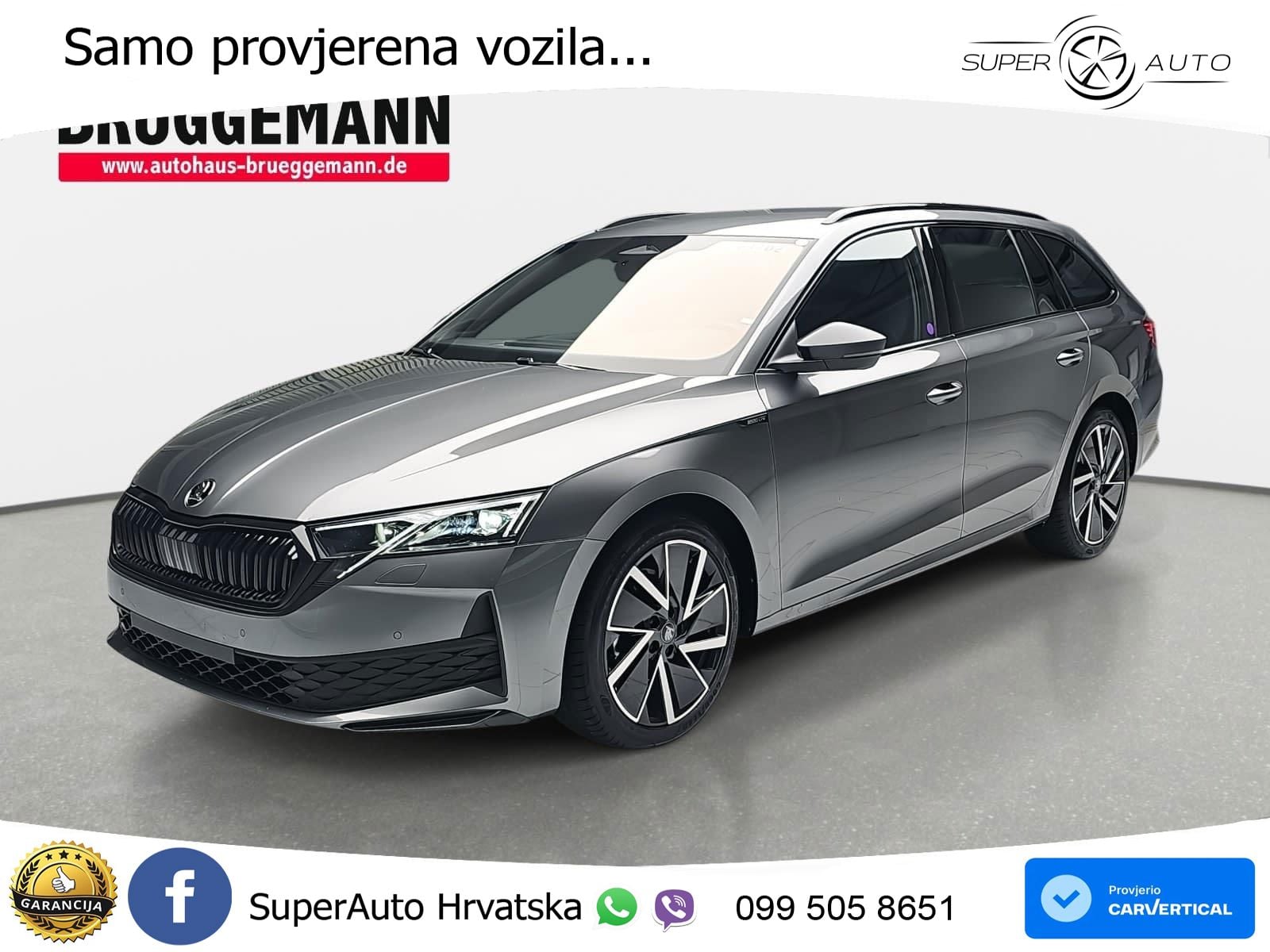 Škoda Octavia Combi 2.0 TDI (150 KS) DSG SportLine LED+GR SJED+ACC