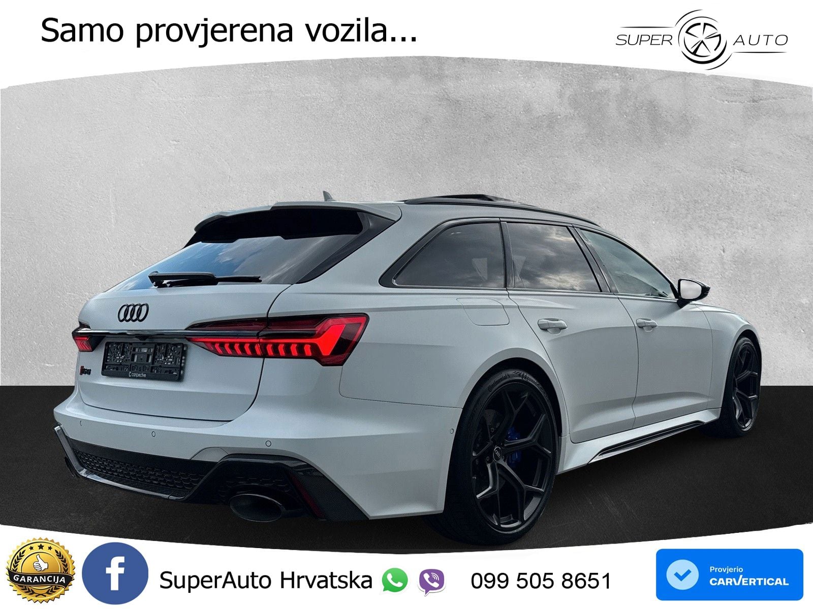 Audi RS6 Avant 4.0 TFSI V8 performance (630 KS)  quattro tiptronic LED+GR SJED+ACC