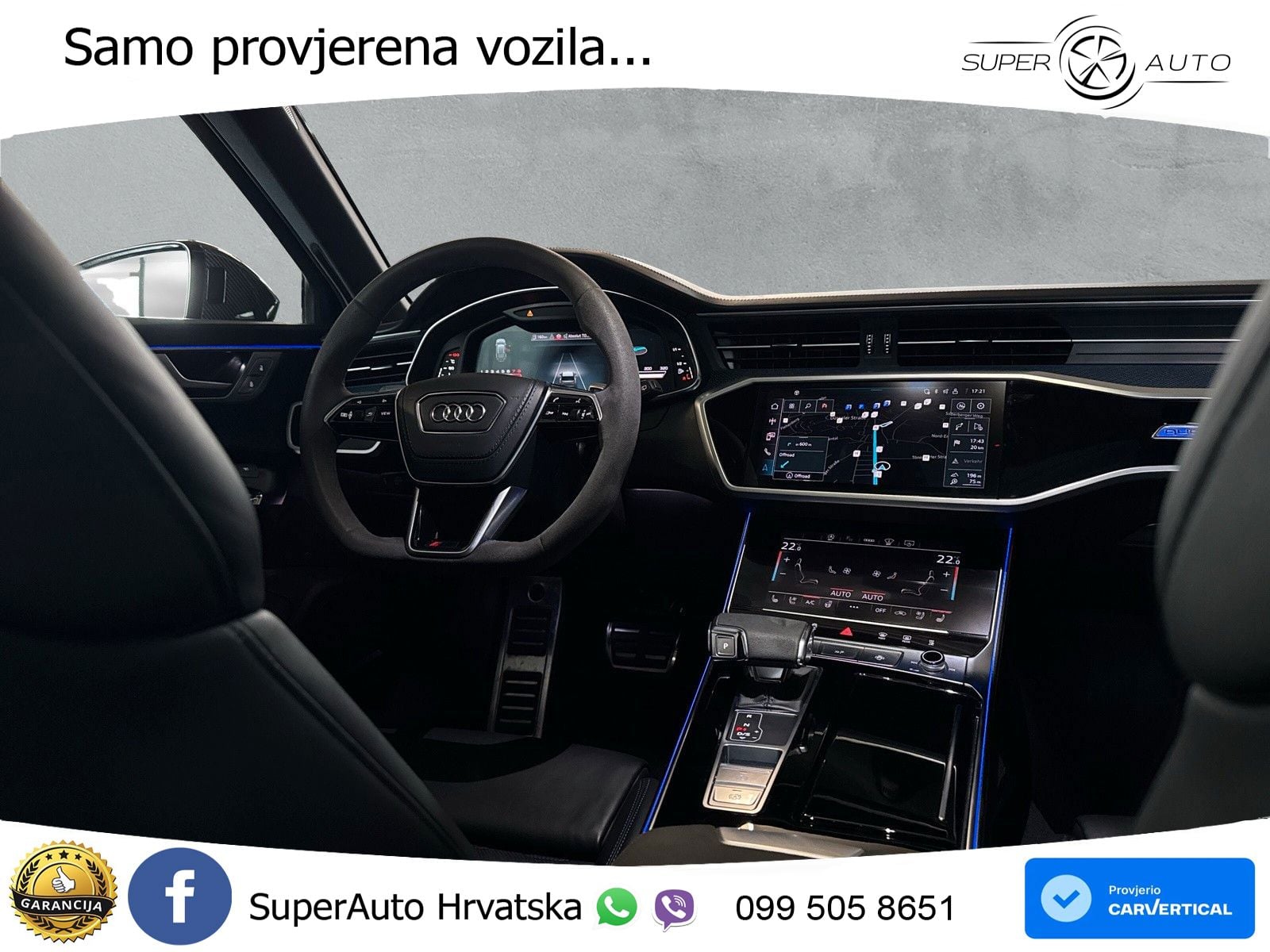 Audi RS6 Avant 4.0 TFSI V8 performance (630 KS)  quattro tiptronic LED+GR SJED+ACC