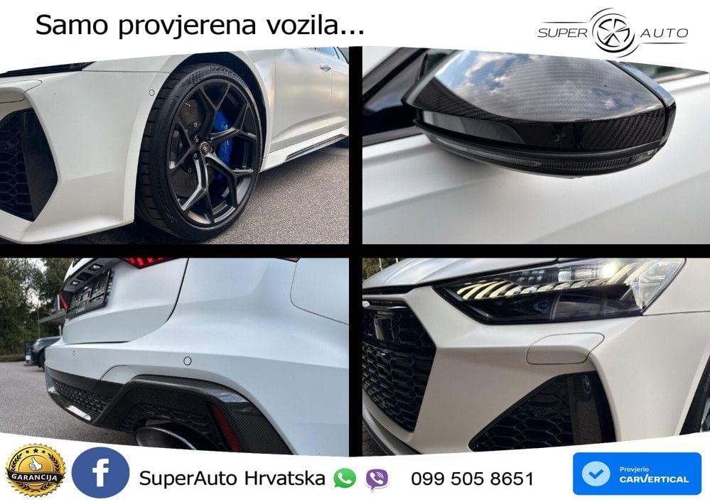 Audi RS6 Avant 4.0 TFSI V8 performance (630 KS)  quattro tiptronic LED+GR SJED+ACC