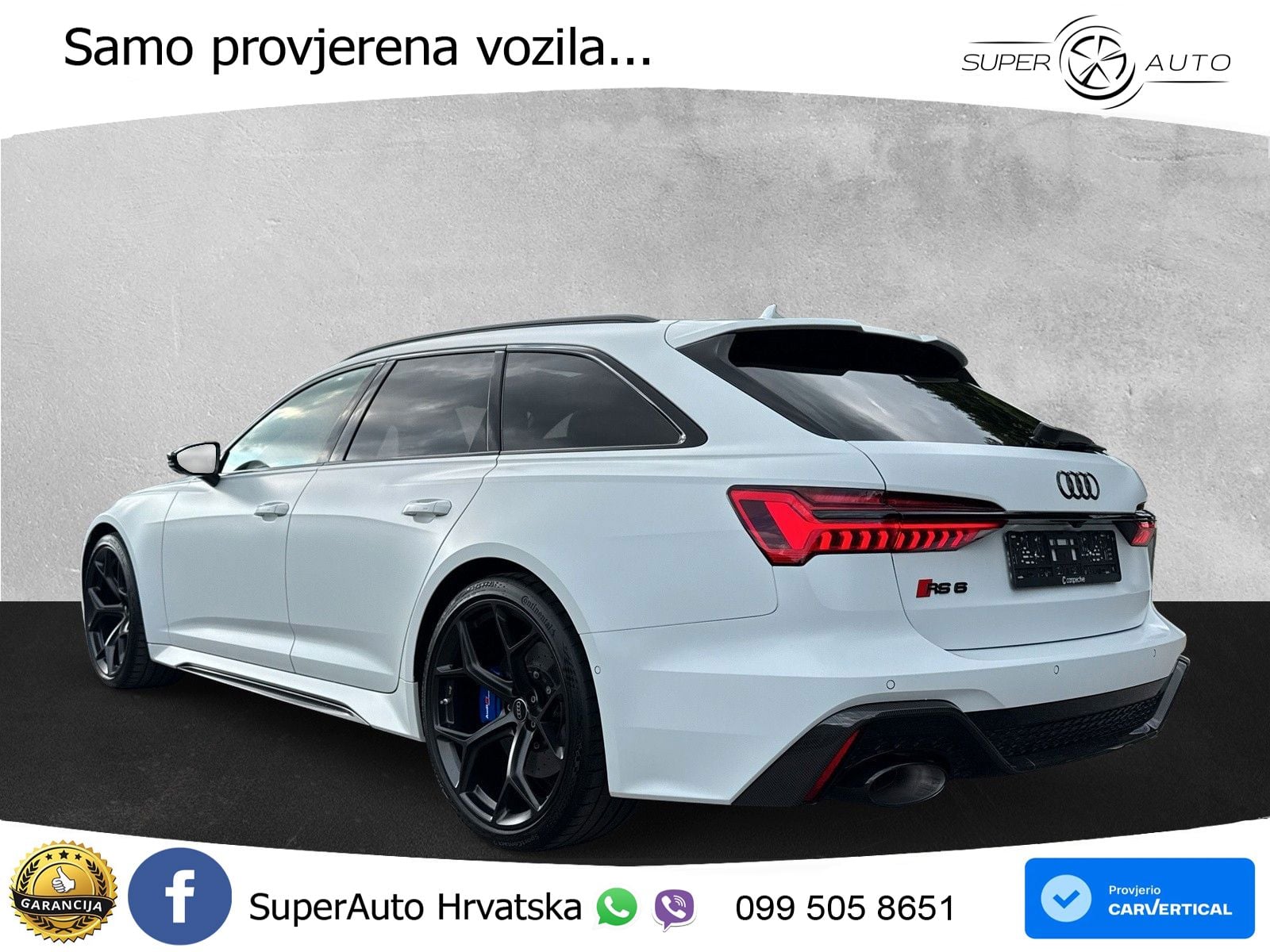 Audi RS6 Avant 4.0 TFSI V8 performance (630 KS)  quattro tiptronic LED+GR SJED+ACC