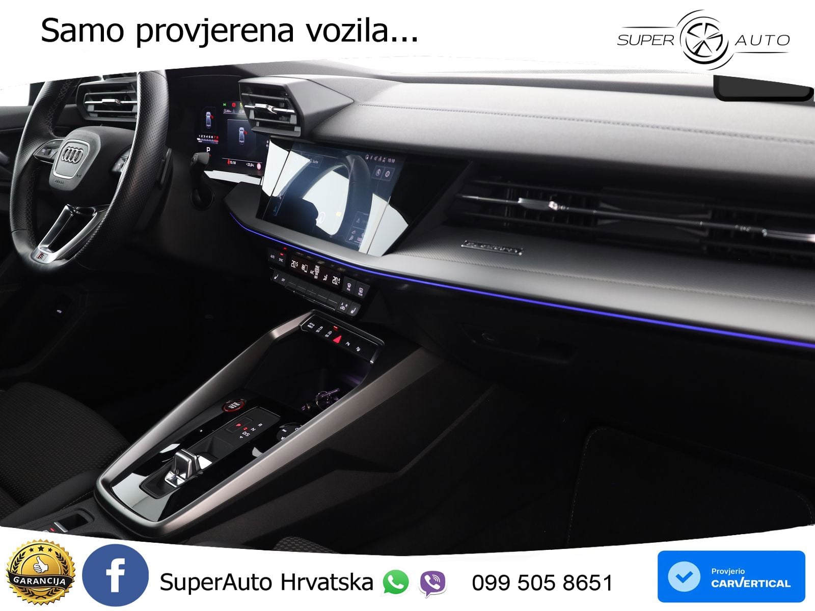 Audi S3 Limuzina 2.0 TFSI (310 KS) quattro S tronic LED+GR SJED+ACC