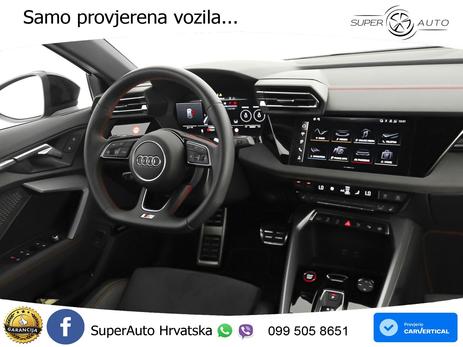 Audi S3 2.0 TFSI (333 KS) quattro S tronic MATRIX+GR SJED+KAM