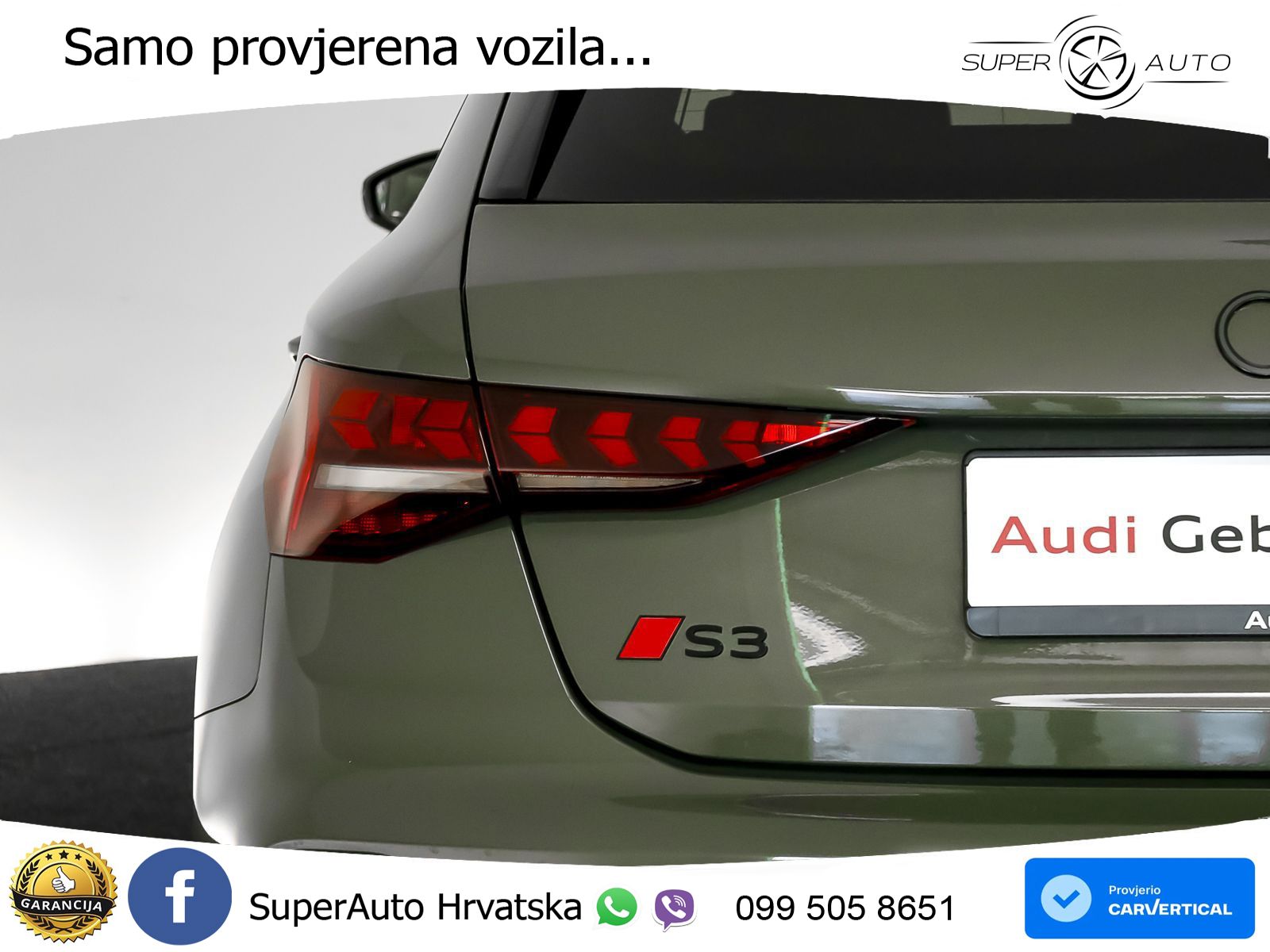 Audi S3 2.0 TFSI (333 KS) quattro S tronic MATRIX+GR SJED+KAM