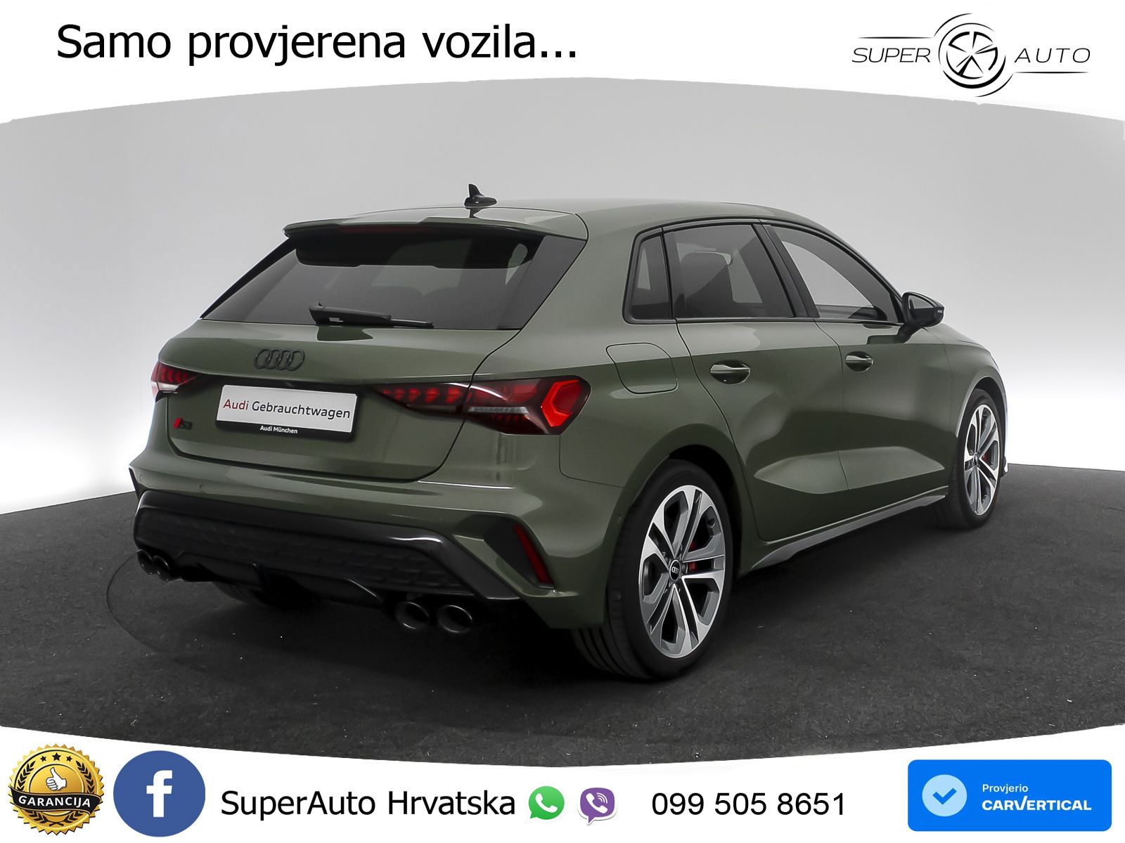 Audi S3 2.0 TFSI (333 KS) quattro S tronic MATRIX+GR SJED+KAM