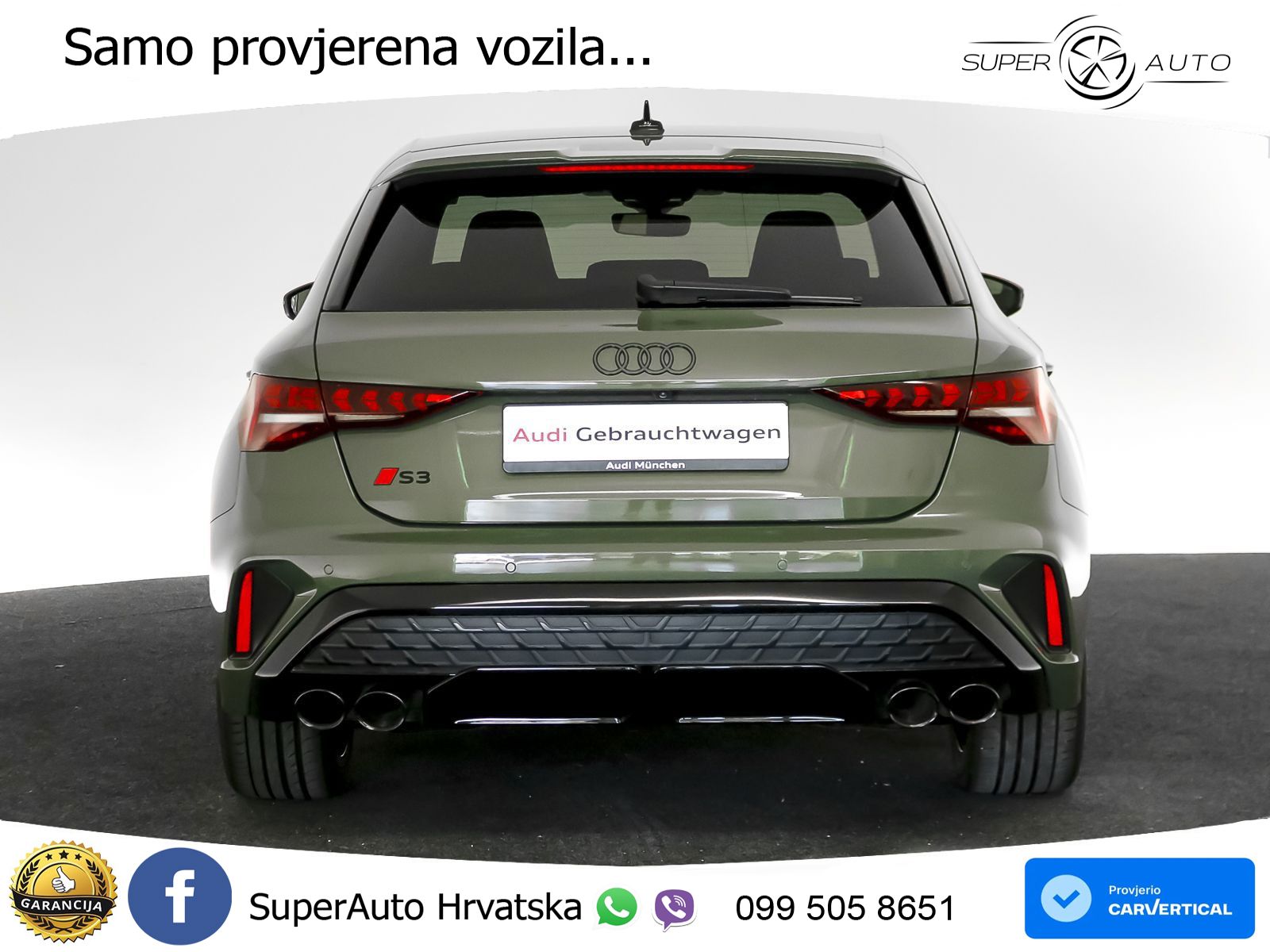 Audi S3 2.0 TFSI (333 KS) quattro S tronic MATRIX+GR SJED+KAM