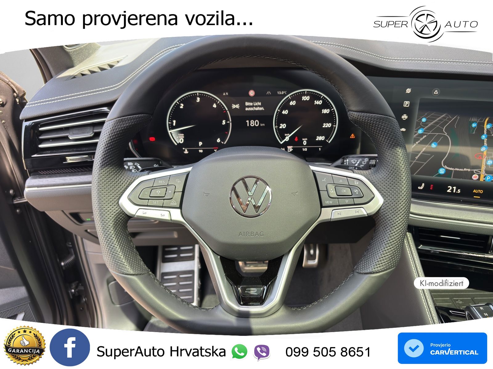 Volkswagen Touareg 3.0 V6 TDI (286 KS) 4MOTION Tiptronic ZRAČNI+ACC+GR SJED+KAM+PANO