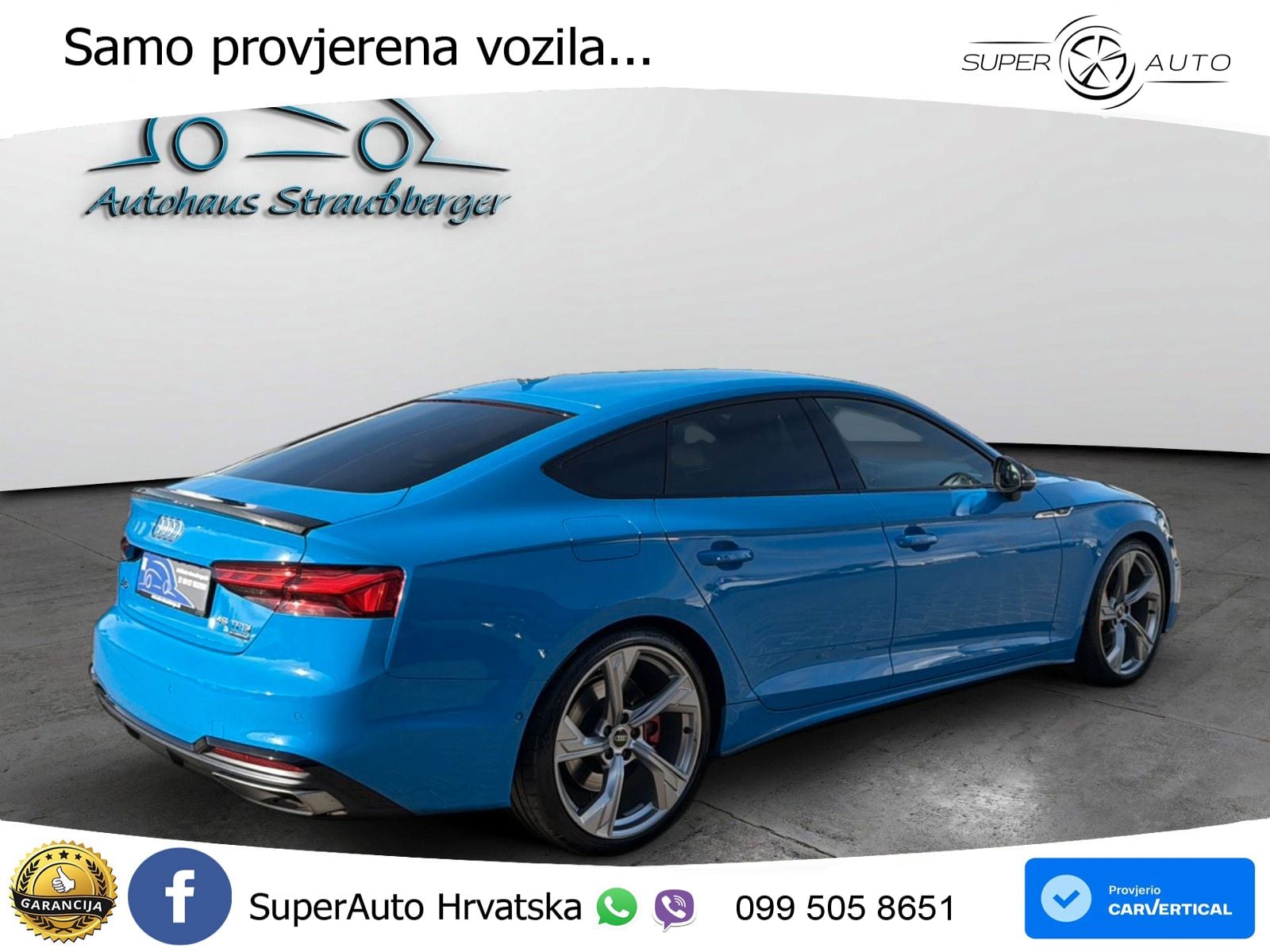 Audi A5 Sportback 45 TFSI (265 KS) quattro S tronic S line MATRIX+GR SJED+KAM