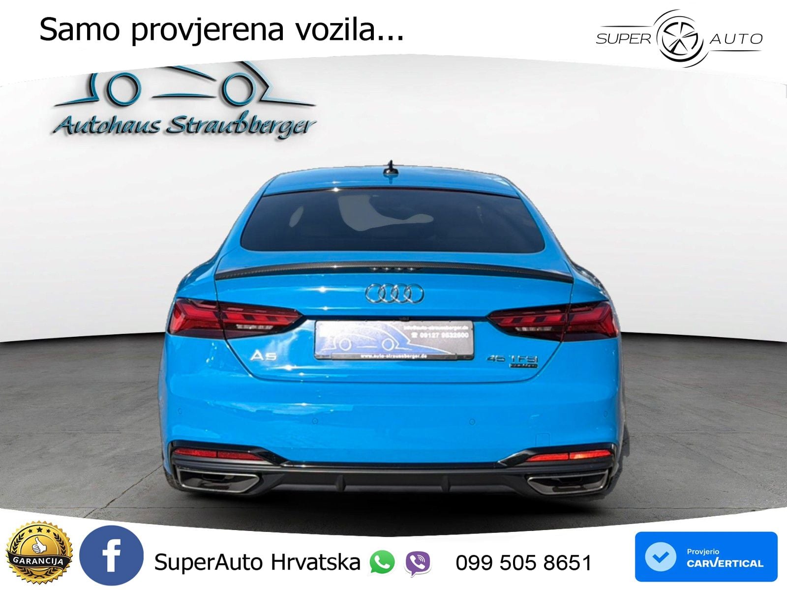 Audi A5 Sportback 45 TFSI (265 KS) quattro S tronic S line MATRIX+GR SJED+KAM