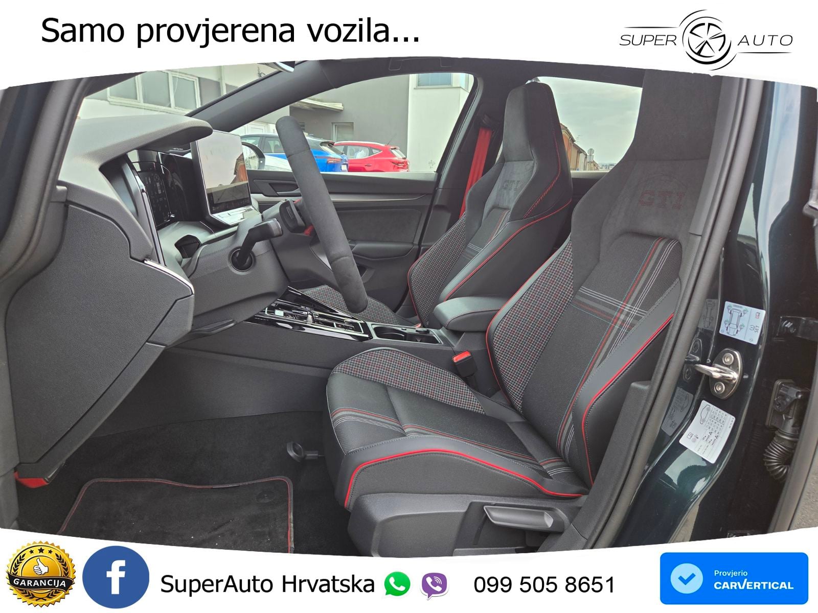 VW Golf 8 GTI 2.0 TSI DSG 50 Edition 325 KS, REG 08/27 AKRAPOVIĆ+ACC+LED+360