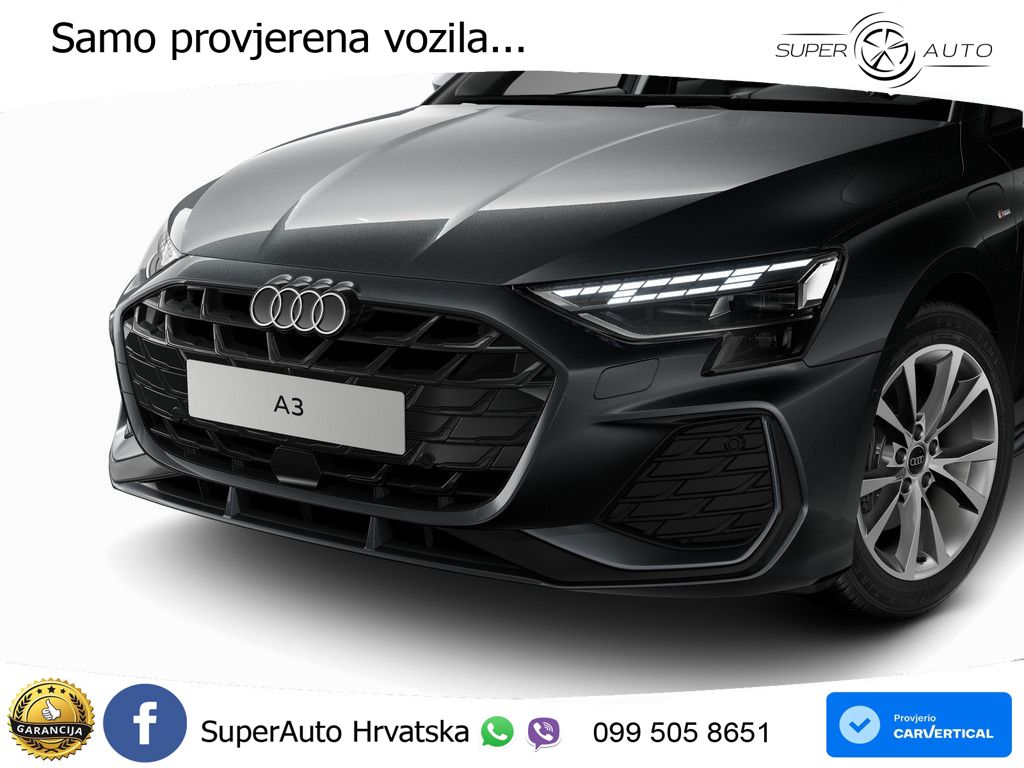 Audi A3 40 TFSIe (204 KS) S tronic S line LED+GR SJED+ACC