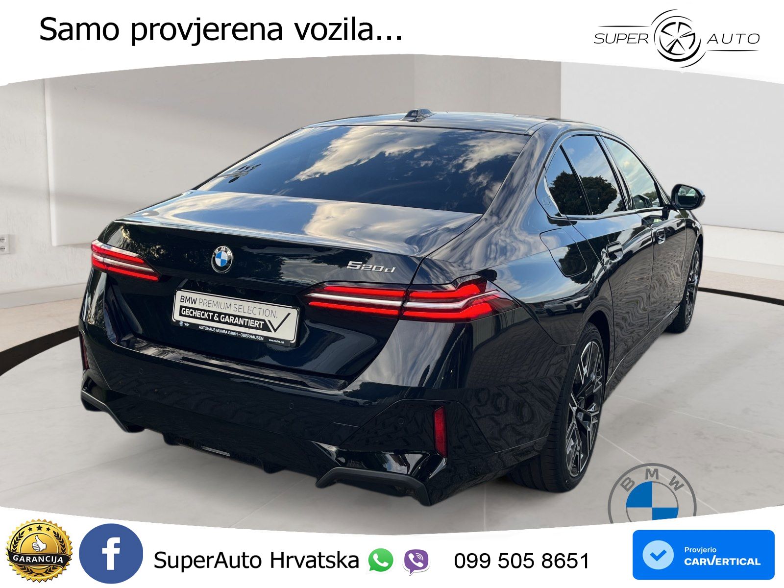 BMW 520d (197 KS) Steptronic M Sport LED+GR SJED+ACC