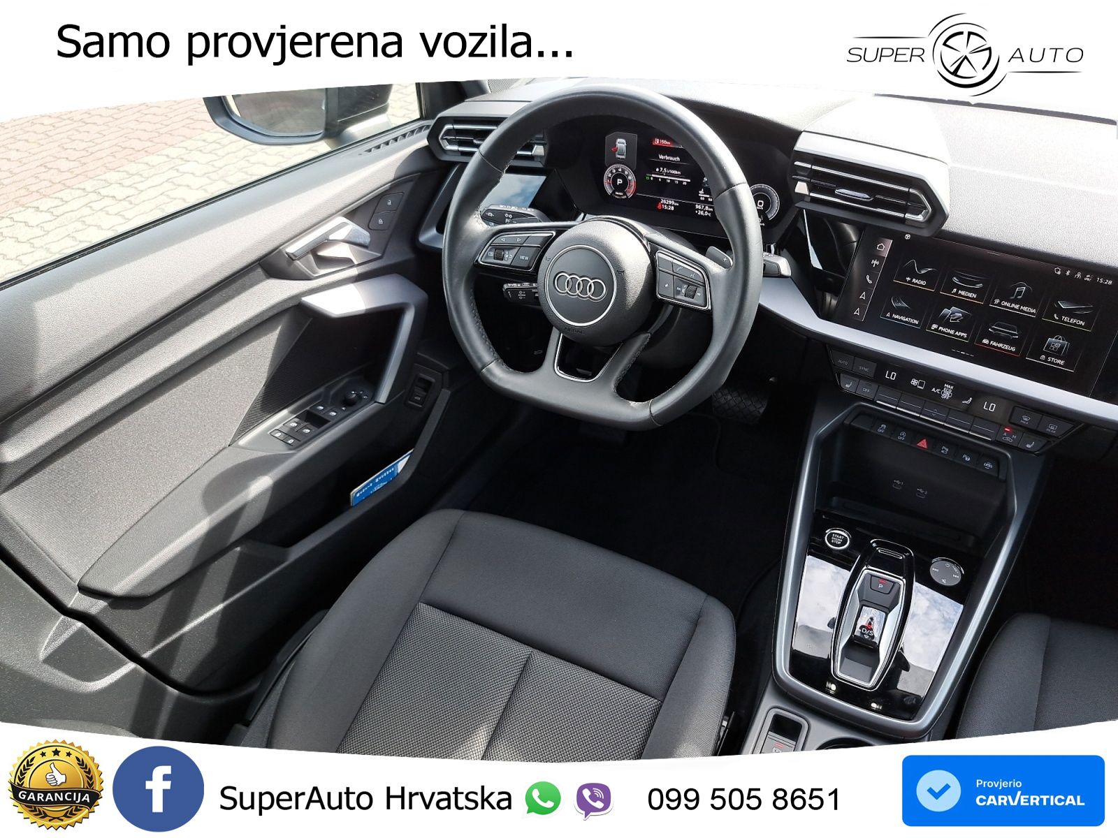 Audi A3 Limuzina 35 TFSI (150 KS) S tronic advanced LED+GR SJED+ACC