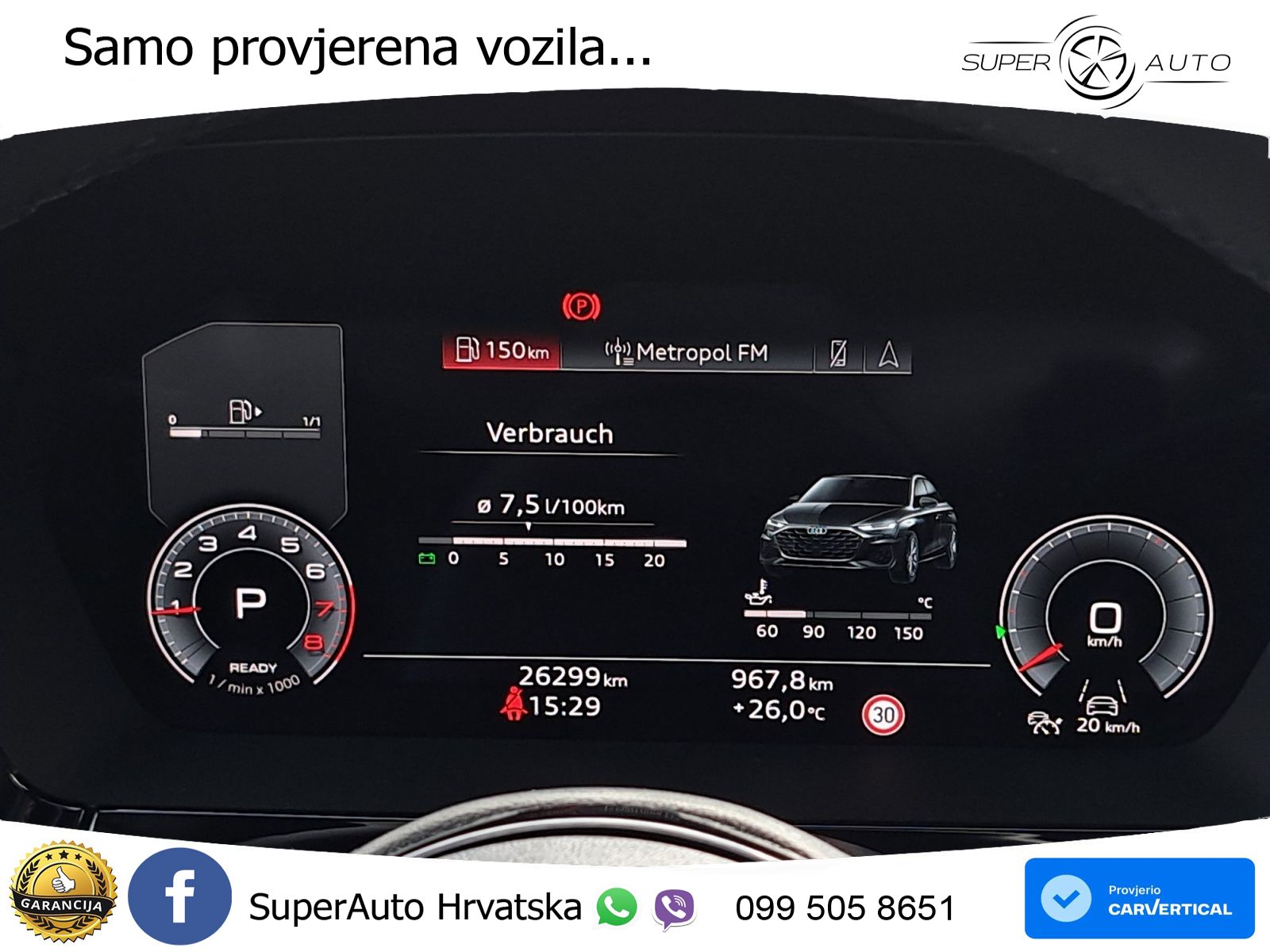 Audi A3 Limuzina 35 TFSI (150 KS) S tronic advanced LED+GR SJED+ACC