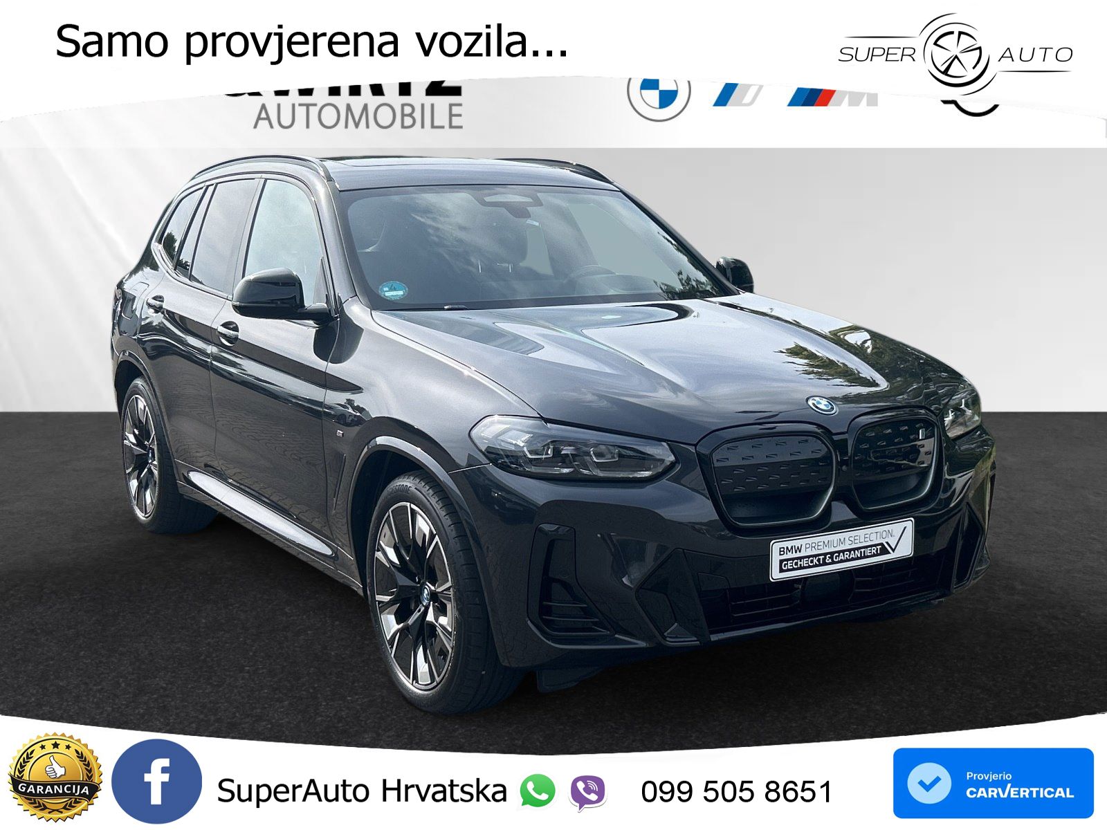 BMW iX3 80 kWh (286 KS) LED+GR SJED+ACC