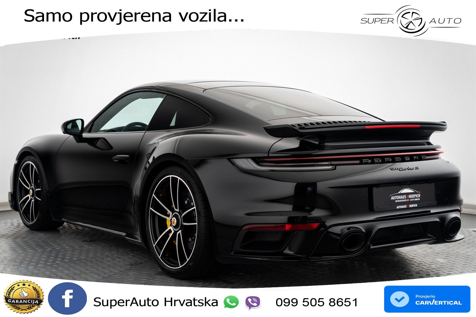 Porsche 911 Turbo S 3.8 (650 KS) PDK ACC+GR SJED+360+PANO