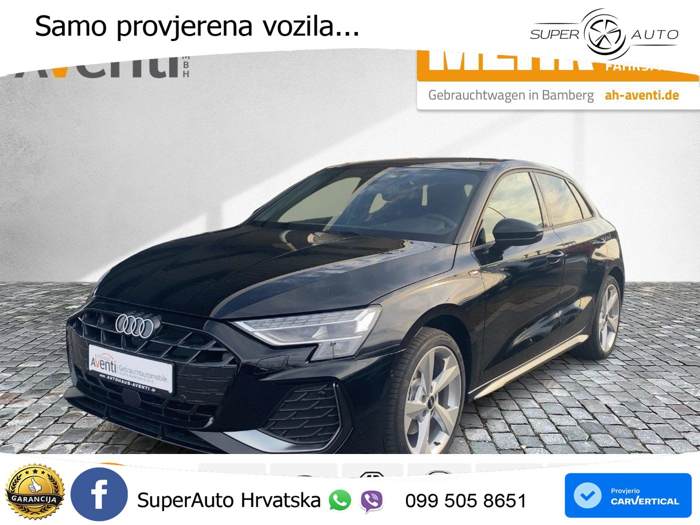 Audi A3 Limuzina 40 TFSI (204 KS) quattro S tronic S line