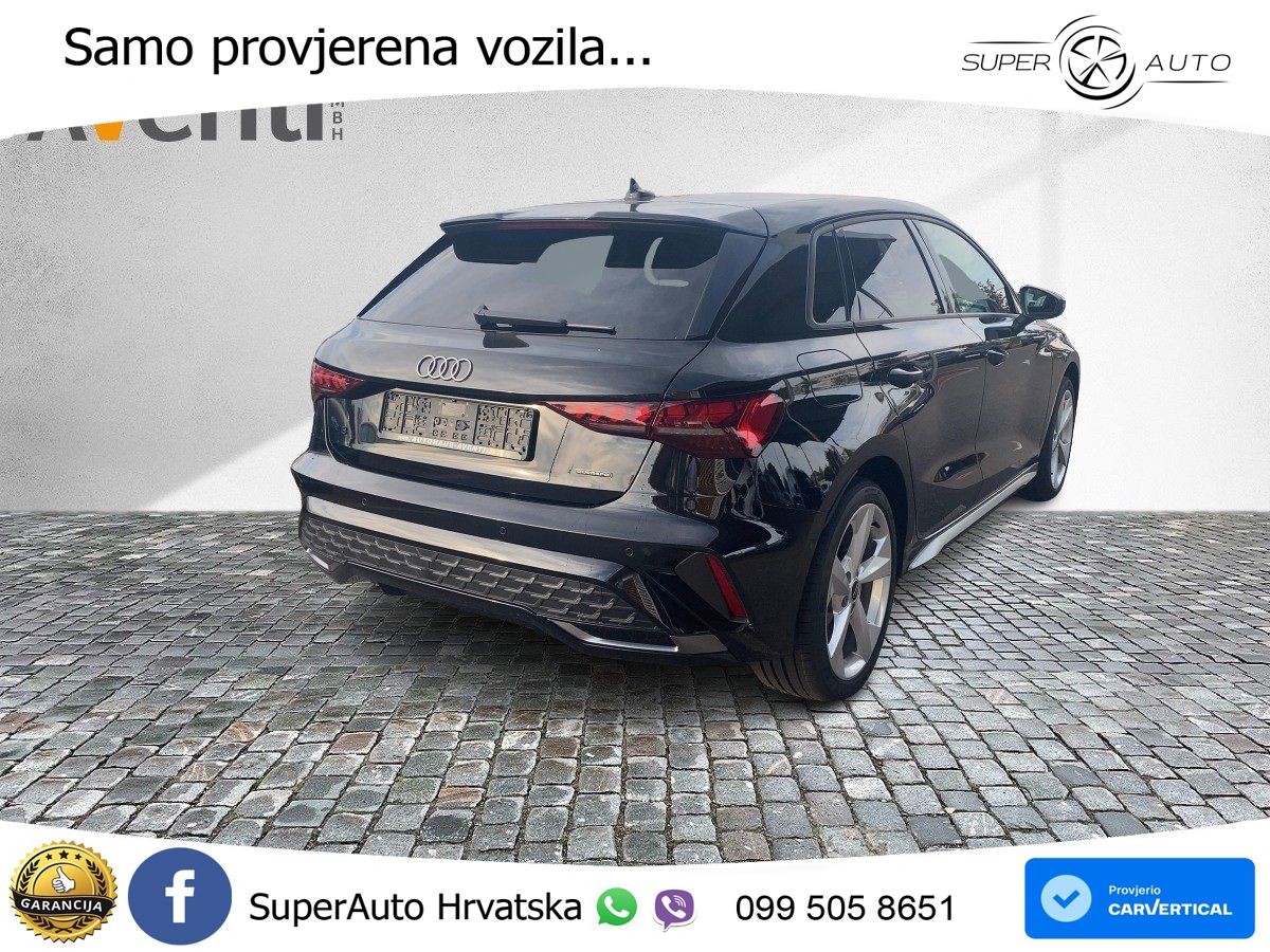 Audi A3 Limuzina 40 TFSI (204 KS) quattro S tronic S line
