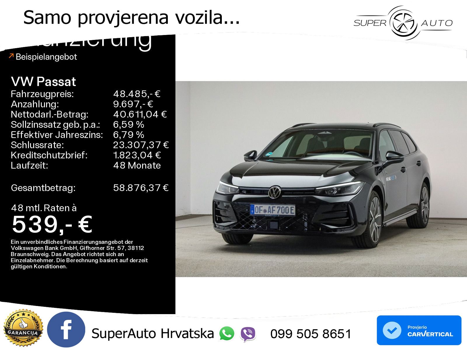 Volkswagen Passat Variant 1.5 TSI (272 KS) eHybrid DSG R-Line LED+GR SJED+ACC
