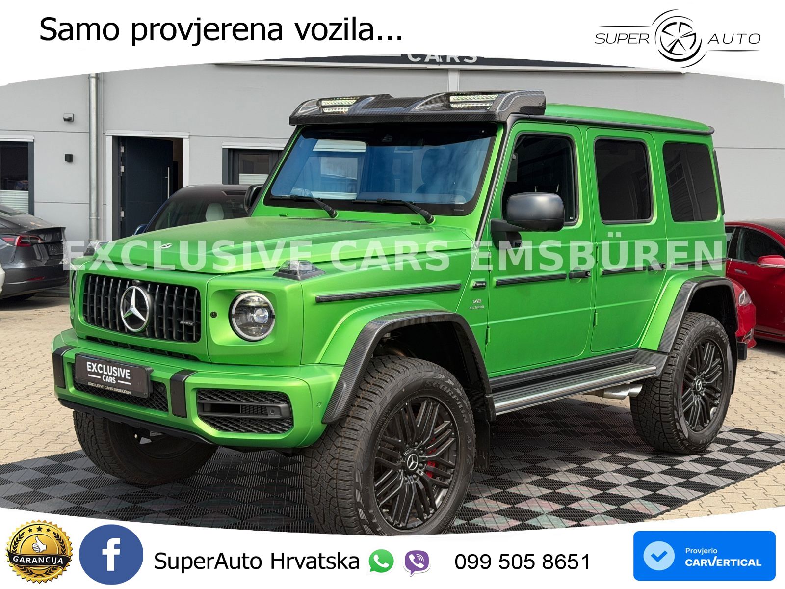 Mercedes AMG G 63 Long V8 (585 KS) 4MATIC 9G-TRONIC AMG SPEEDSHIFT PLUS ZRAČNI+ACC+4xGR SJED+360