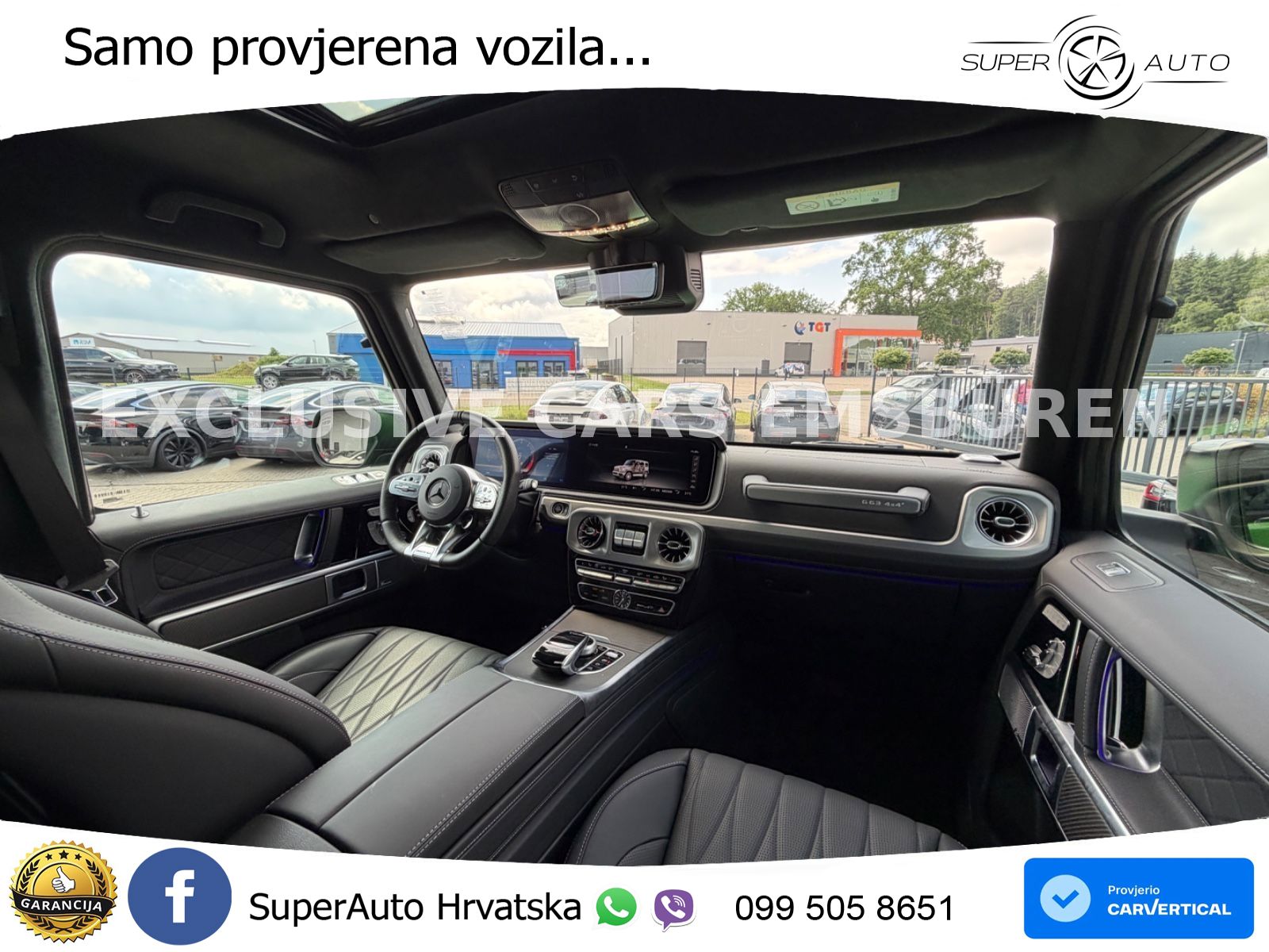 Mercedes AMG G 63 Long V8 (585 KS) 4MATIC 9G-TRONIC AMG SPEEDSHIFT PLUS ZRAČNI+ACC+4xGR SJED+360