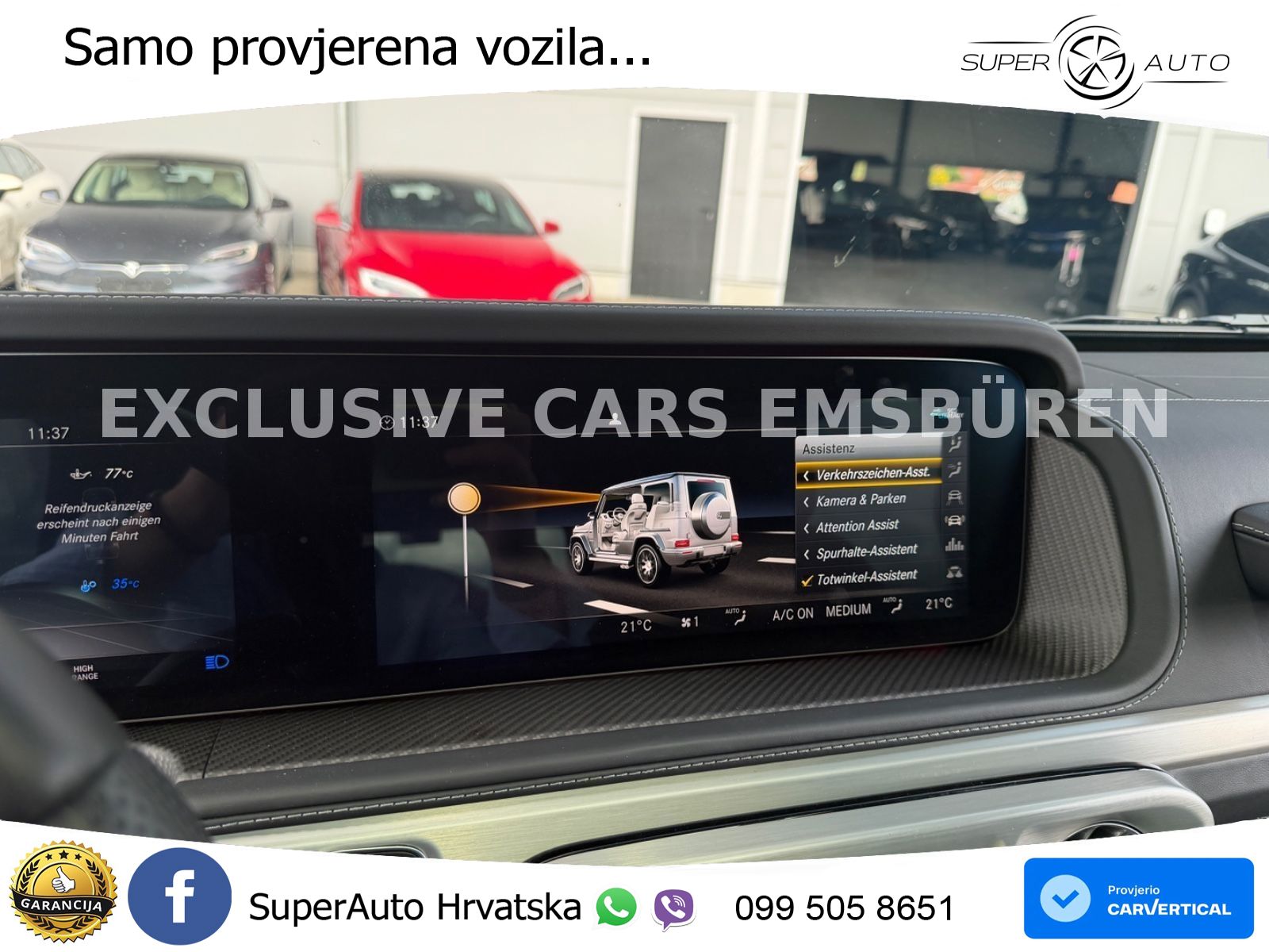 Mercedes AMG G 63 Long V8 (585 KS) 4MATIC 9G-TRONIC AMG SPEEDSHIFT PLUS ZRAČNI+ACC+4xGR SJED+360