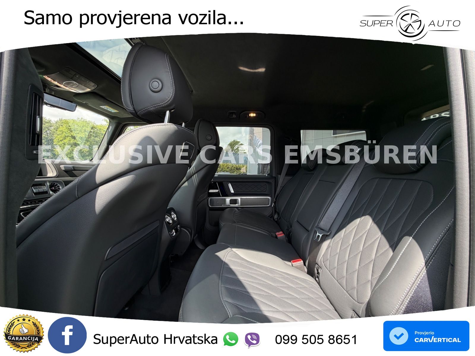 Mercedes AMG G 63 Long V8 (585 KS) 4MATIC 9G-TRONIC AMG SPEEDSHIFT PLUS ZRAČNI+ACC+4xGR SJED+360