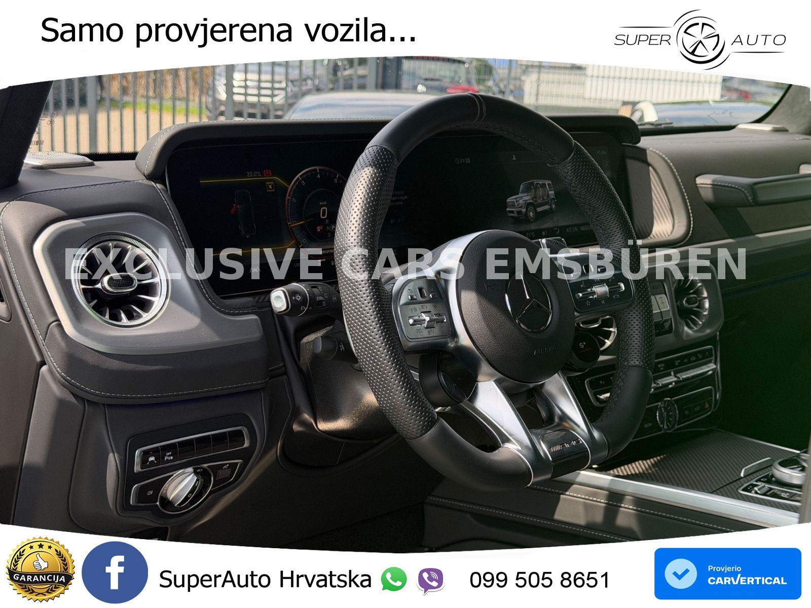 Mercedes AMG G 63 Long V8 (585 KS) 4MATIC 9G-TRONIC AMG SPEEDSHIFT PLUS ZRAČNI+ACC+4xGR SJED+360