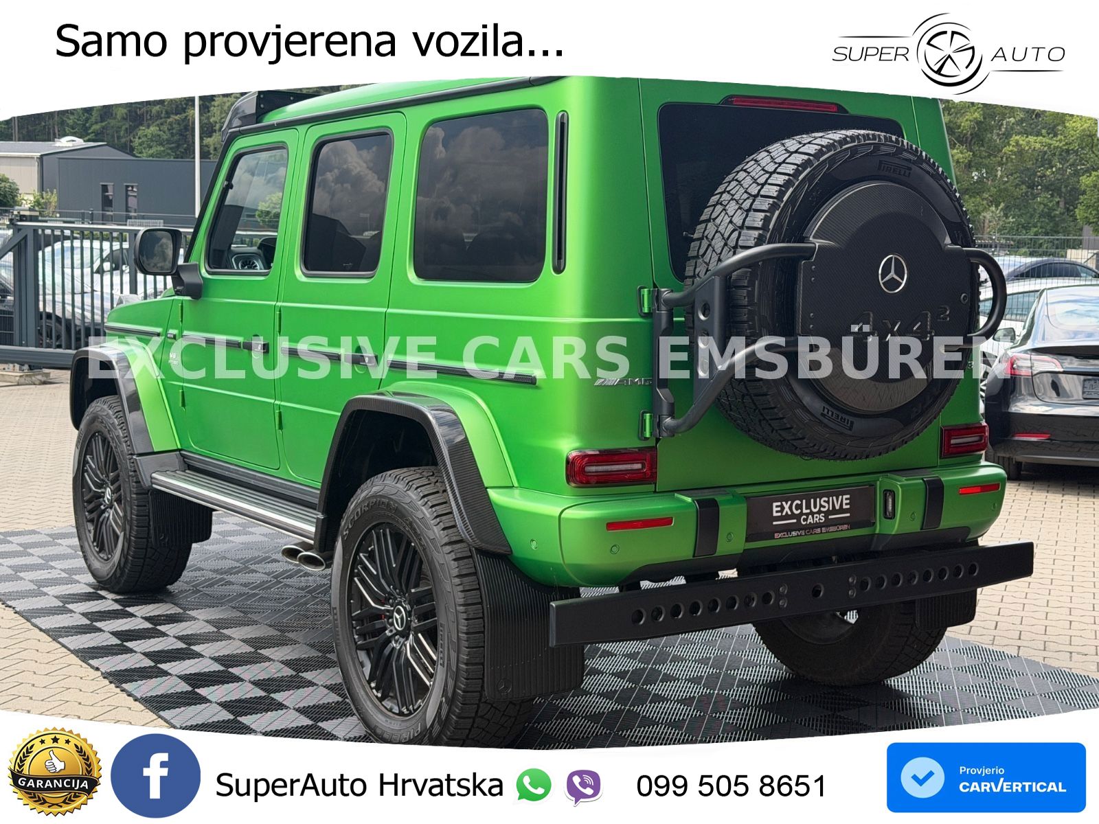 Mercedes AMG G 63 Long V8 (585 KS) 4MATIC 9G-TRONIC AMG SPEEDSHIFT PLUS ZRAČNI+ACC+4xGR SJED+360