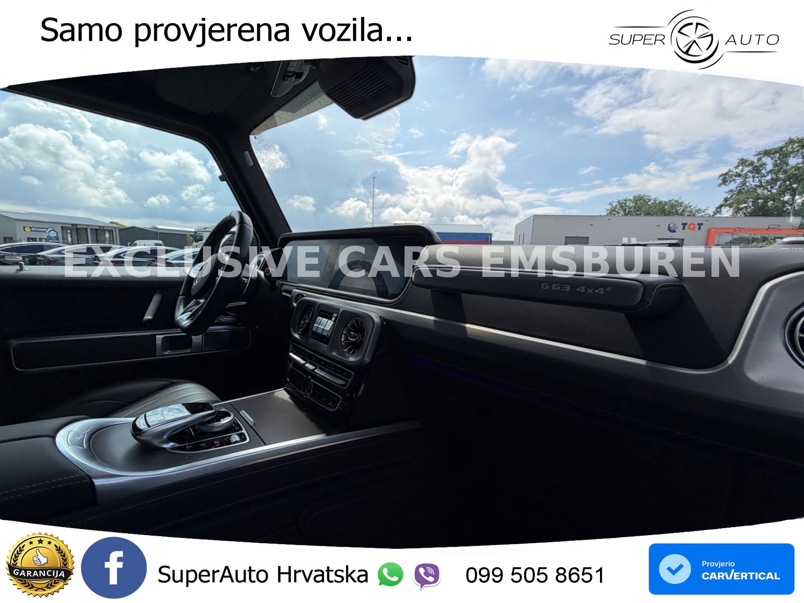 Mercedes AMG G 63 Long V8 (585 KS) 4MATIC 9G-TRONIC AMG SPEEDSHIFT PLUS ZRAČNI+ACC+4xGR SJED+360