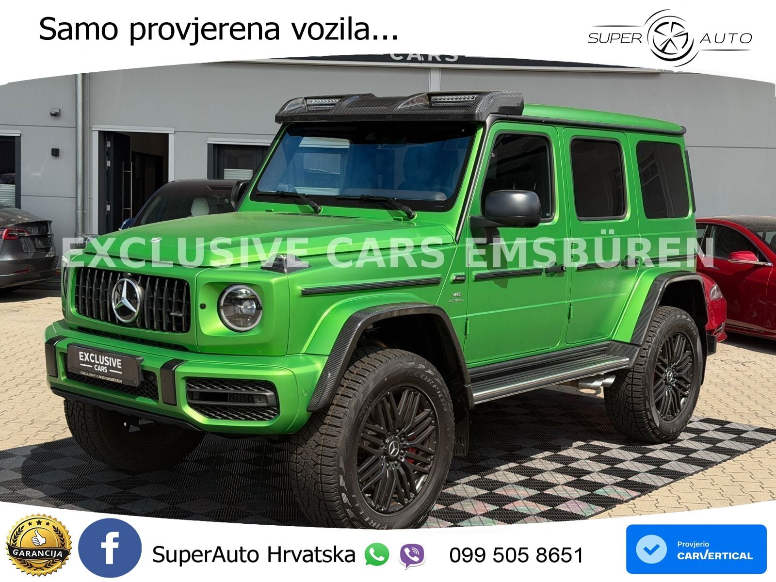 Mercedes AMG G 63 Long V8 (585 KS) 4MATIC 9G-TRONIC AMG SPEEDSHIFT PLUS ZRAČNI+ACC+4xGR SJED+360