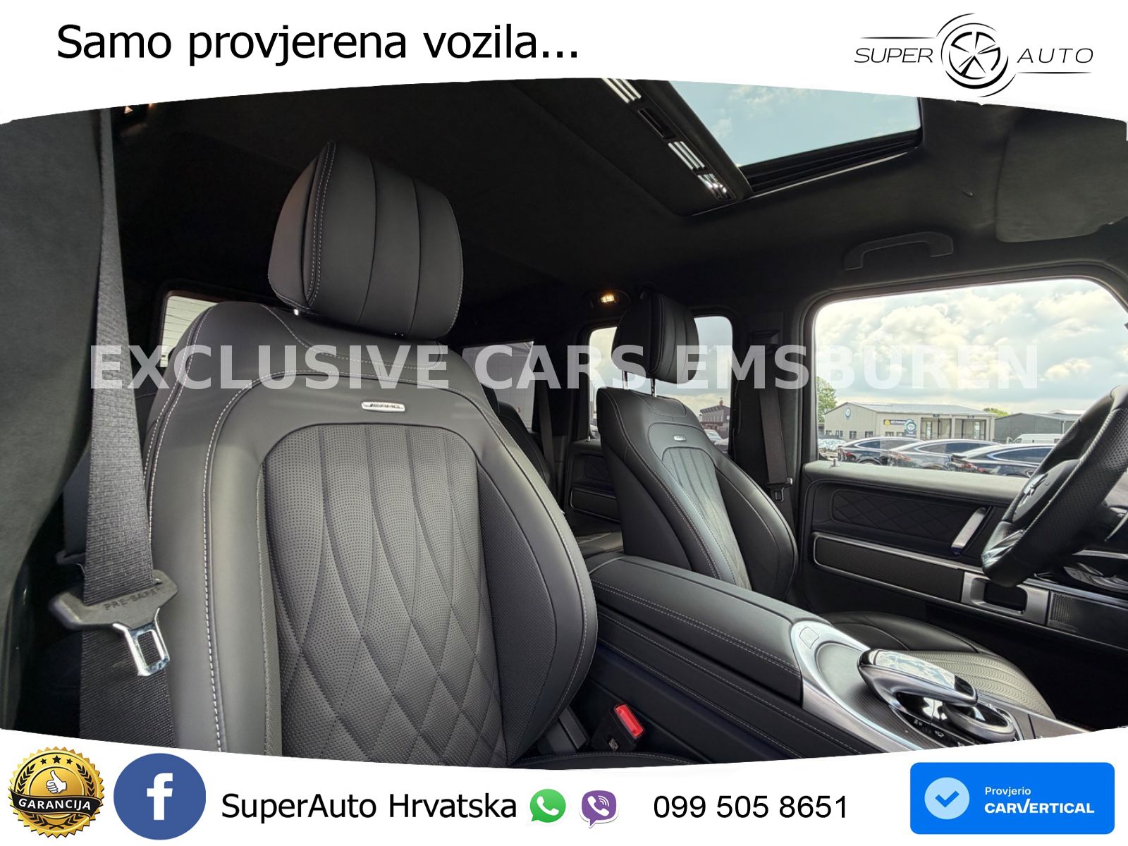 Mercedes AMG G 63 Long V8 (585 KS) 4MATIC 9G-TRONIC AMG SPEEDSHIFT PLUS ZRAČNI+ACC+4xGR SJED+360