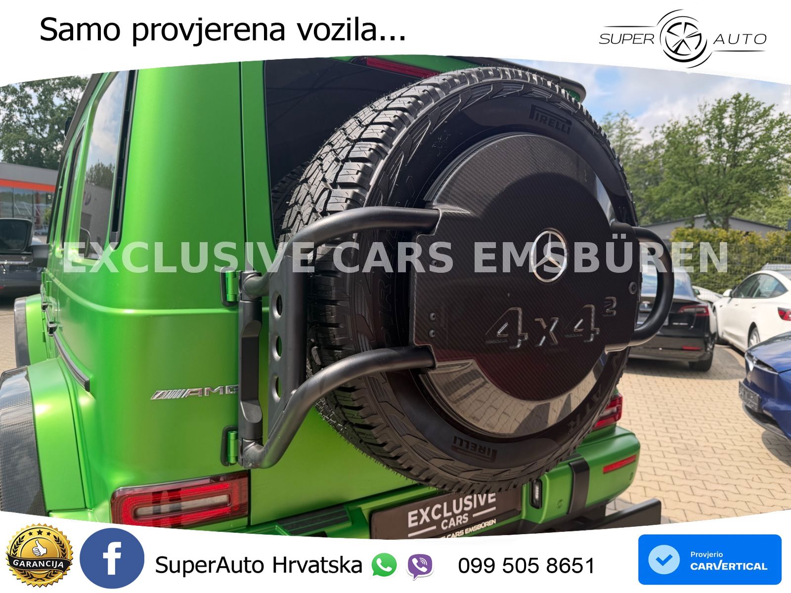 Mercedes AMG G 63 Long V8 (585 KS) 4MATIC 9G-TRONIC AMG SPEEDSHIFT PLUS ZRAČNI+ACC+4xGR SJED+360