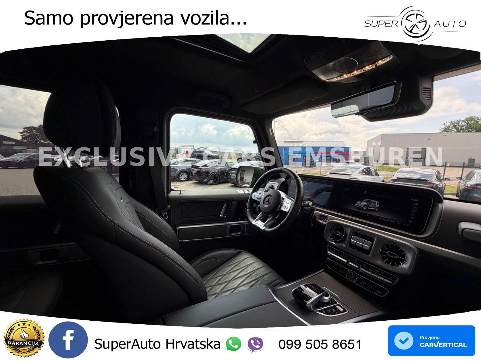 Mercedes AMG G 63 Long V8 (585 KS) 4MATIC 9G-TRONIC AMG SPEEDSHIFT PLUS ZRAČNI+ACC+4xGR SJED+360