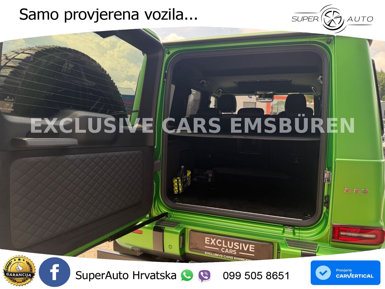 Mercedes AMG G 63 Long V8 (585 KS) 4MATIC 9G-TRONIC AMG SPEEDSHIFT PLUS ZRAČNI+ACC+4xGR SJED+360