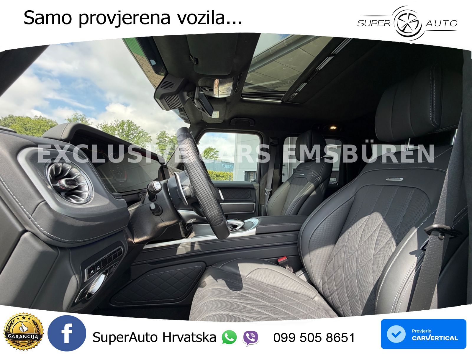 Mercedes AMG G 63 Long V8 (585 KS) 4MATIC 9G-TRONIC AMG SPEEDSHIFT PLUS ZRAČNI+ACC+4xGR SJED+360