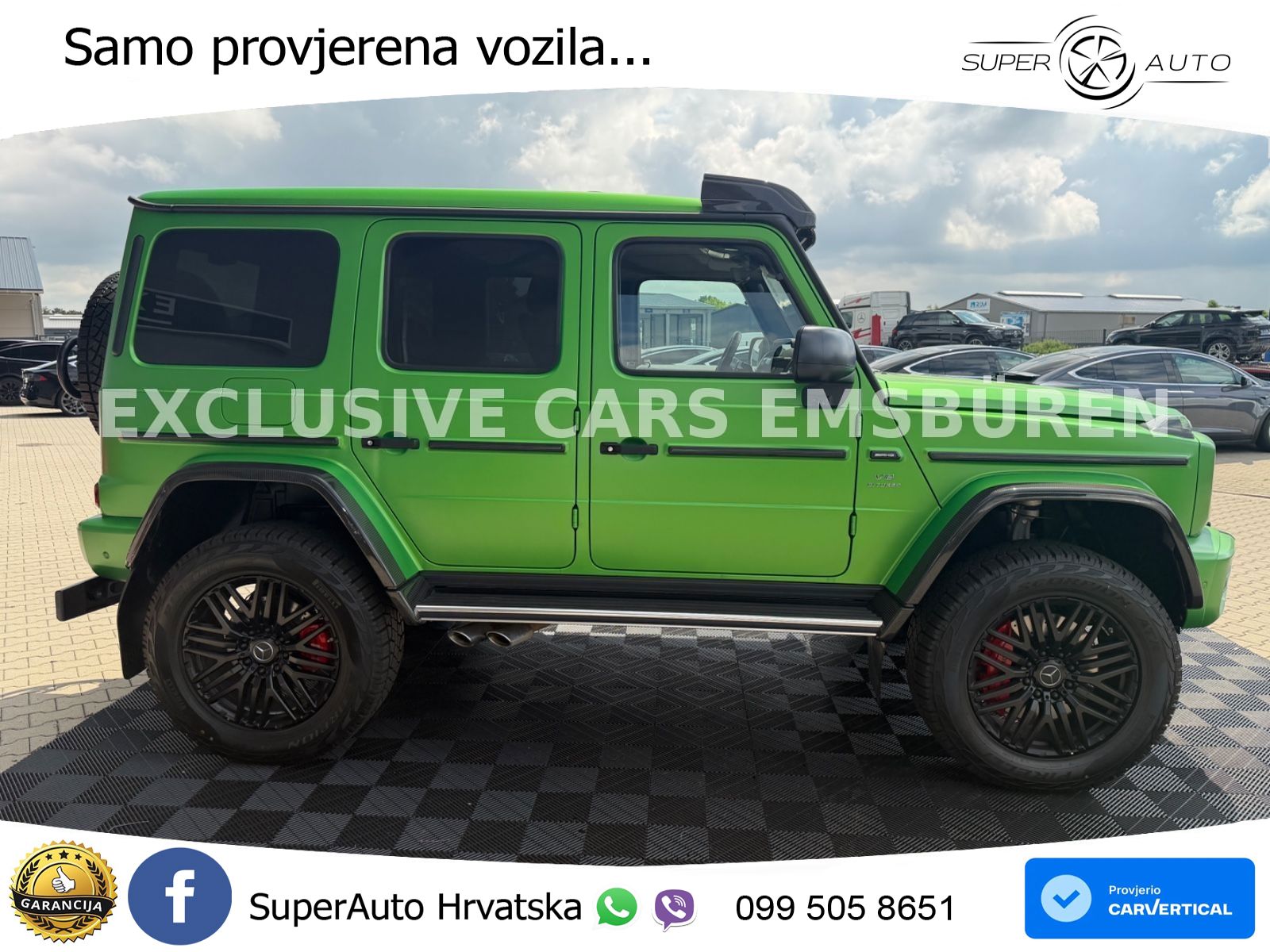Mercedes AMG G 63 Long V8 (585 KS) 4MATIC 9G-TRONIC AMG SPEEDSHIFT PLUS ZRAČNI+ACC+4xGR SJED+360