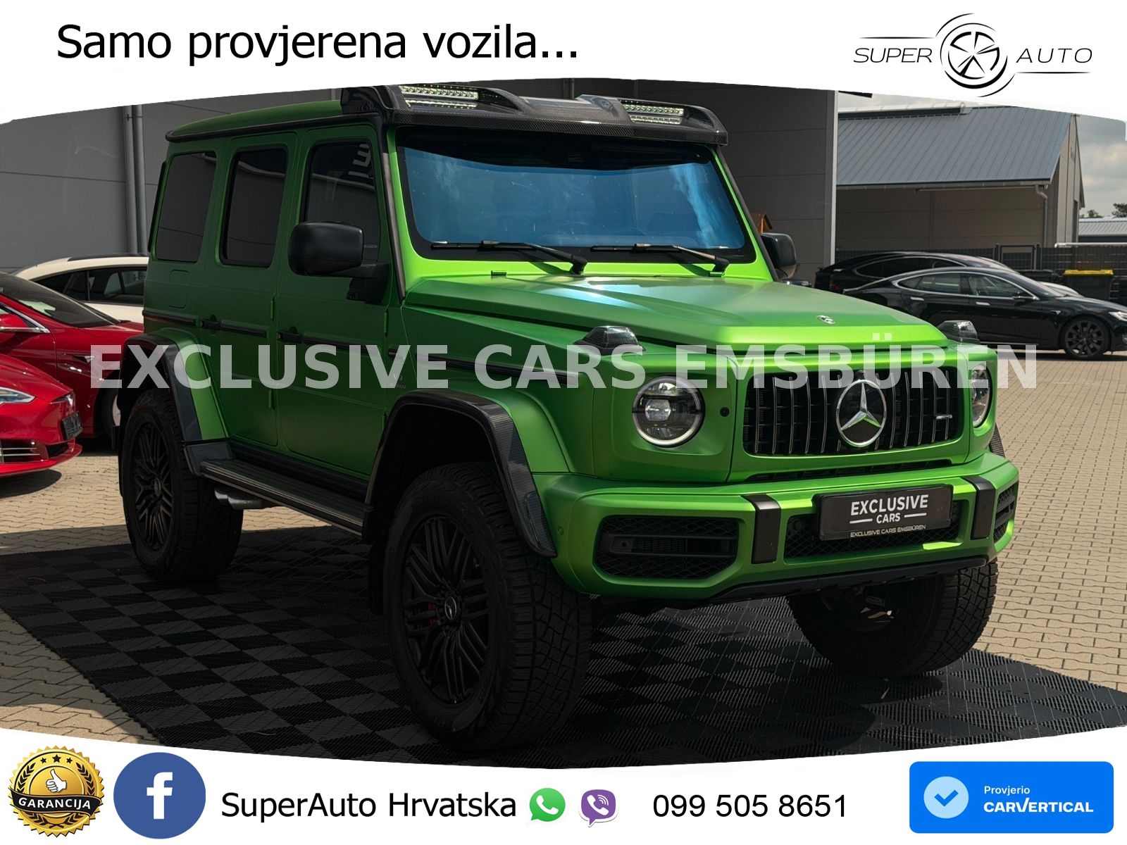 Mercedes AMG G 63 Long V8 (585 KS) 4MATIC 9G-TRONIC AMG SPEEDSHIFT PLUS ZRAČNI+ACC+4xGR SJED+360