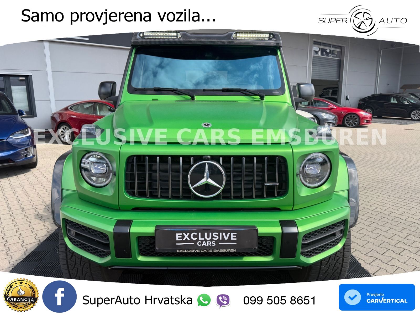 Mercedes AMG G 63 Long V8 (585 KS) 4MATIC 9G-TRONIC AMG SPEEDSHIFT PLUS ZRAČNI+ACC+4xGR SJED+360