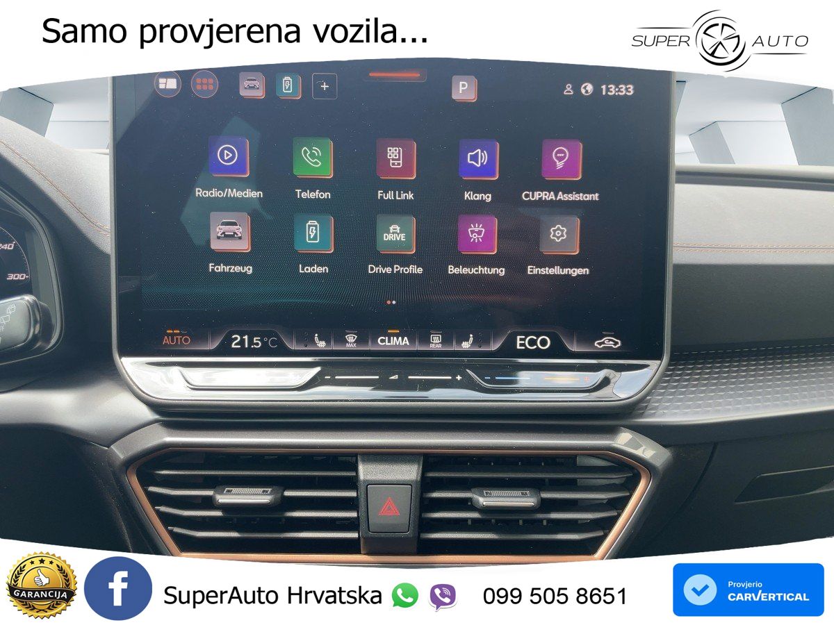 Cupra Formentor 1.5 TSI (204 KS) e-Hybrid DSG MATRIX+GR SJED+KAM