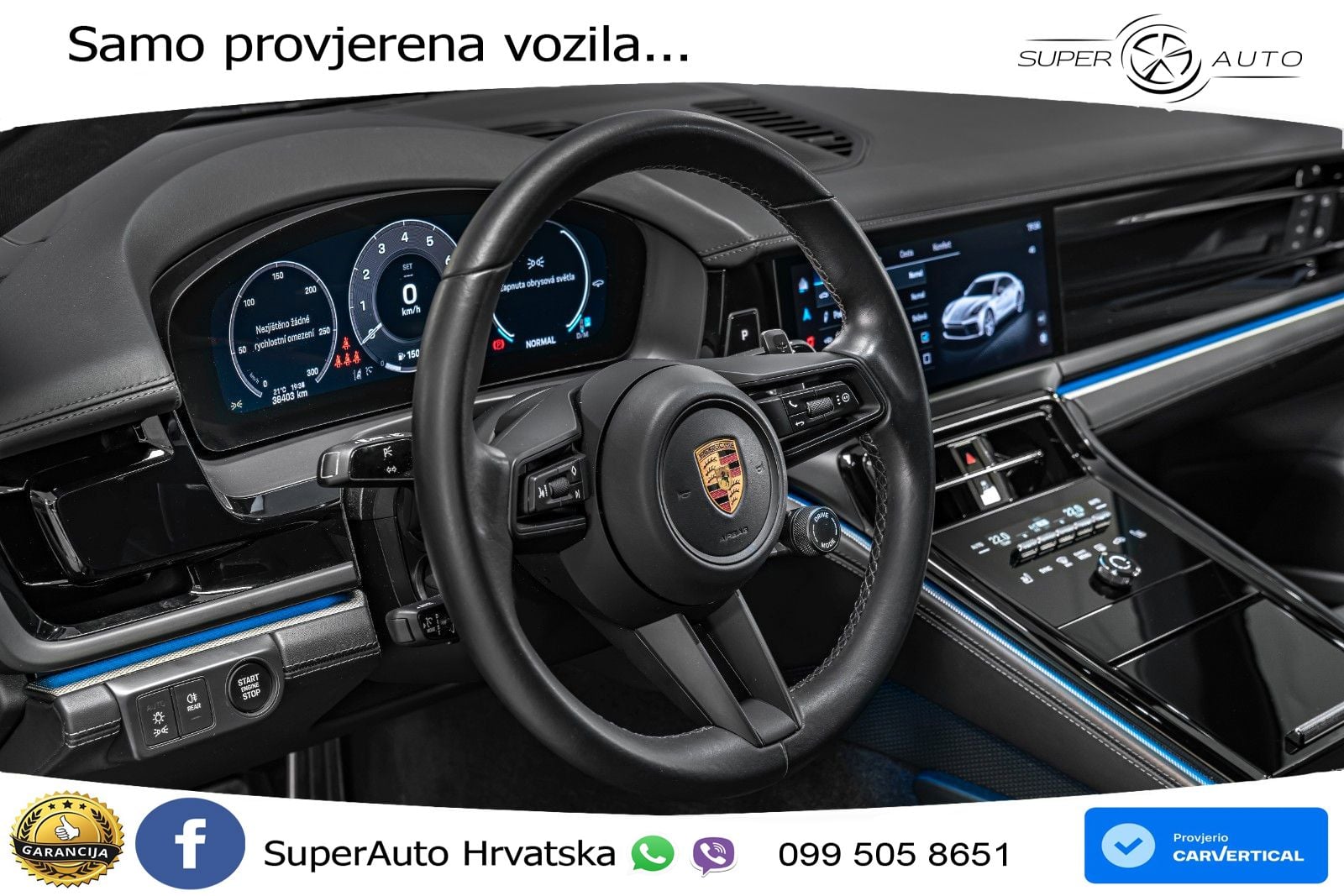 Porsche Panamera 4 2.9 V6 (353 KS) PDK ZRAČNI+ACC+GR SJED+360+PANO