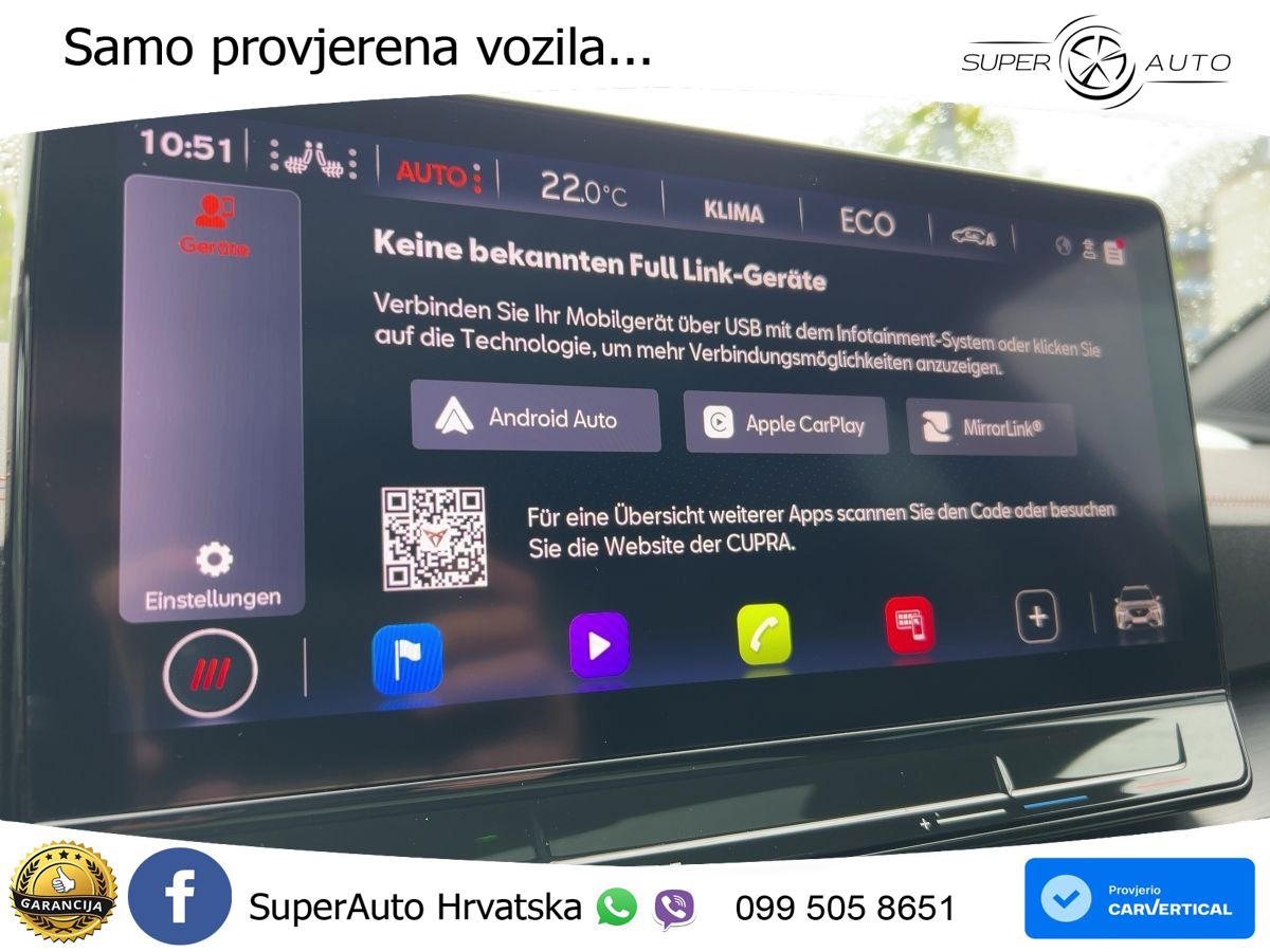 Cupra Formentor 1.4 TSI (245 KS) e-Hybrid DSG VZ MATRIX+GR SJED+KAM