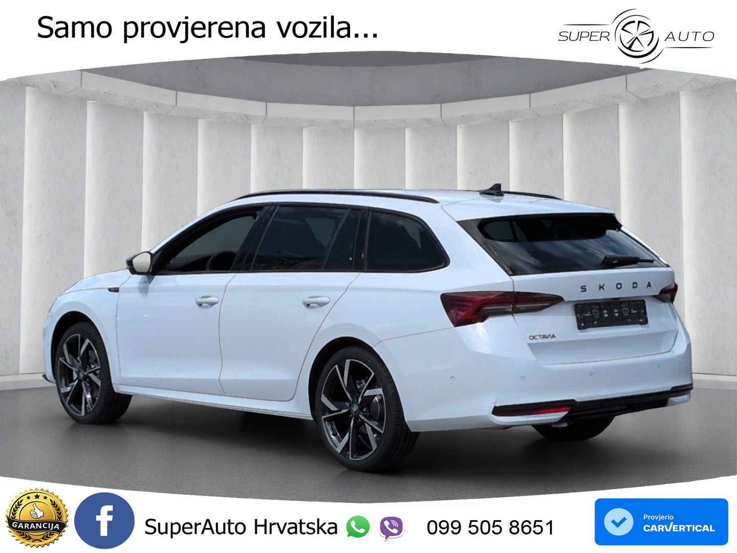 Škoda Octavia Combi 1.5 TSI (150 KS) DSG SportLine MATRIX+GR SJED+KAM