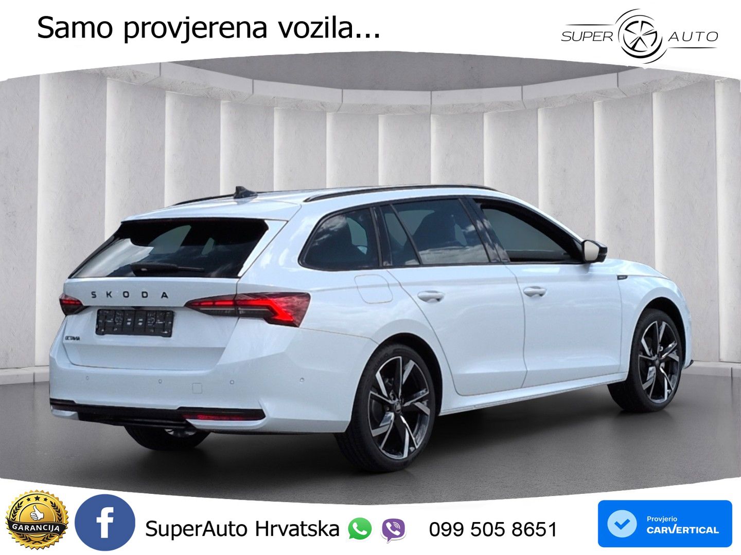 Škoda Octavia Combi 1.5 TSI (150 KS) DSG SportLine MATRIX+GR SJED+KAM