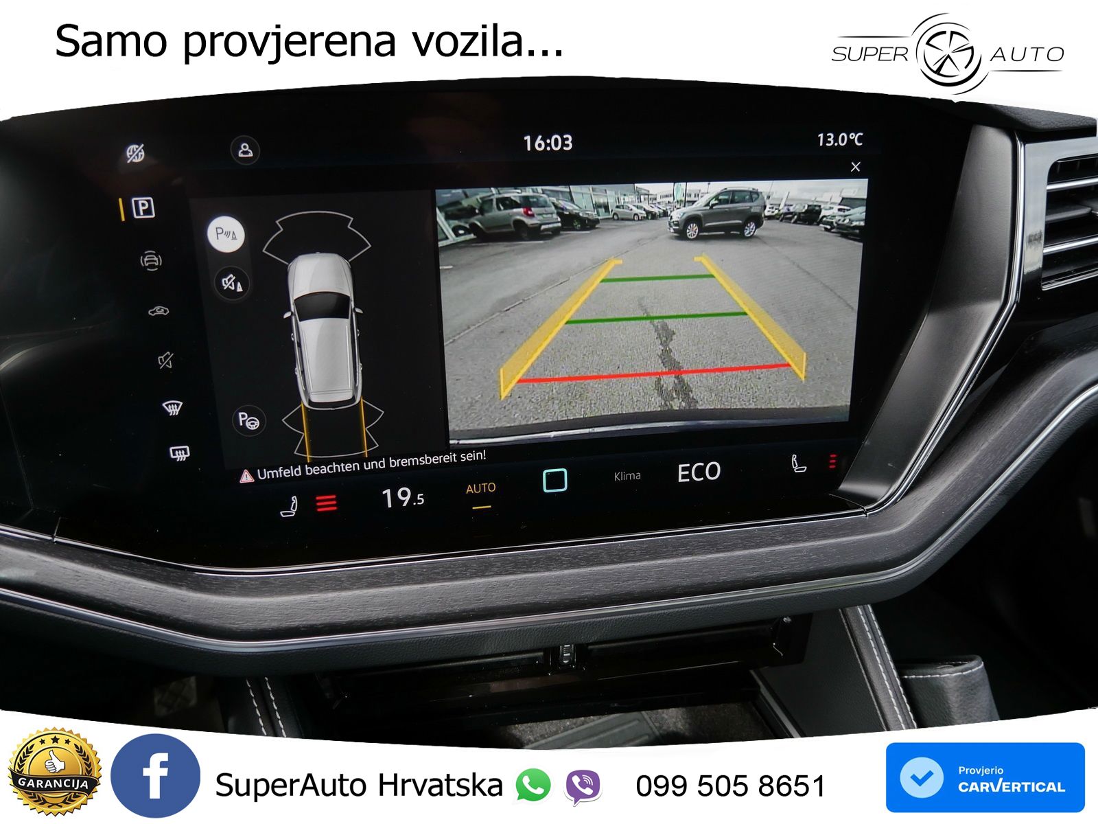 Volkswagen Touareg 3.0 V6 TDI (231 KS) 4MOTION Tiptronic ZRAČNI+ACC+GR SJED+KAM