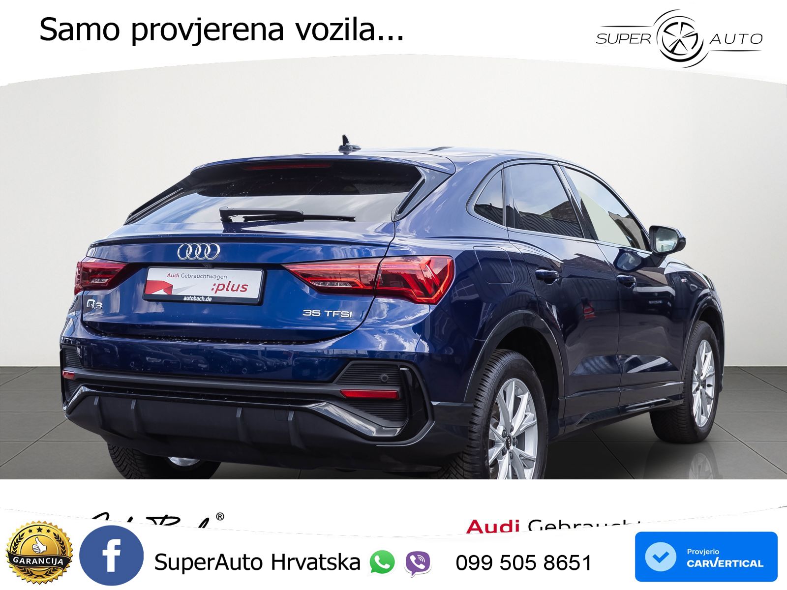 Audi Q3 II Sportback 35 TFSI (150 KS) S tronic S line LED+GR SJED+ACC